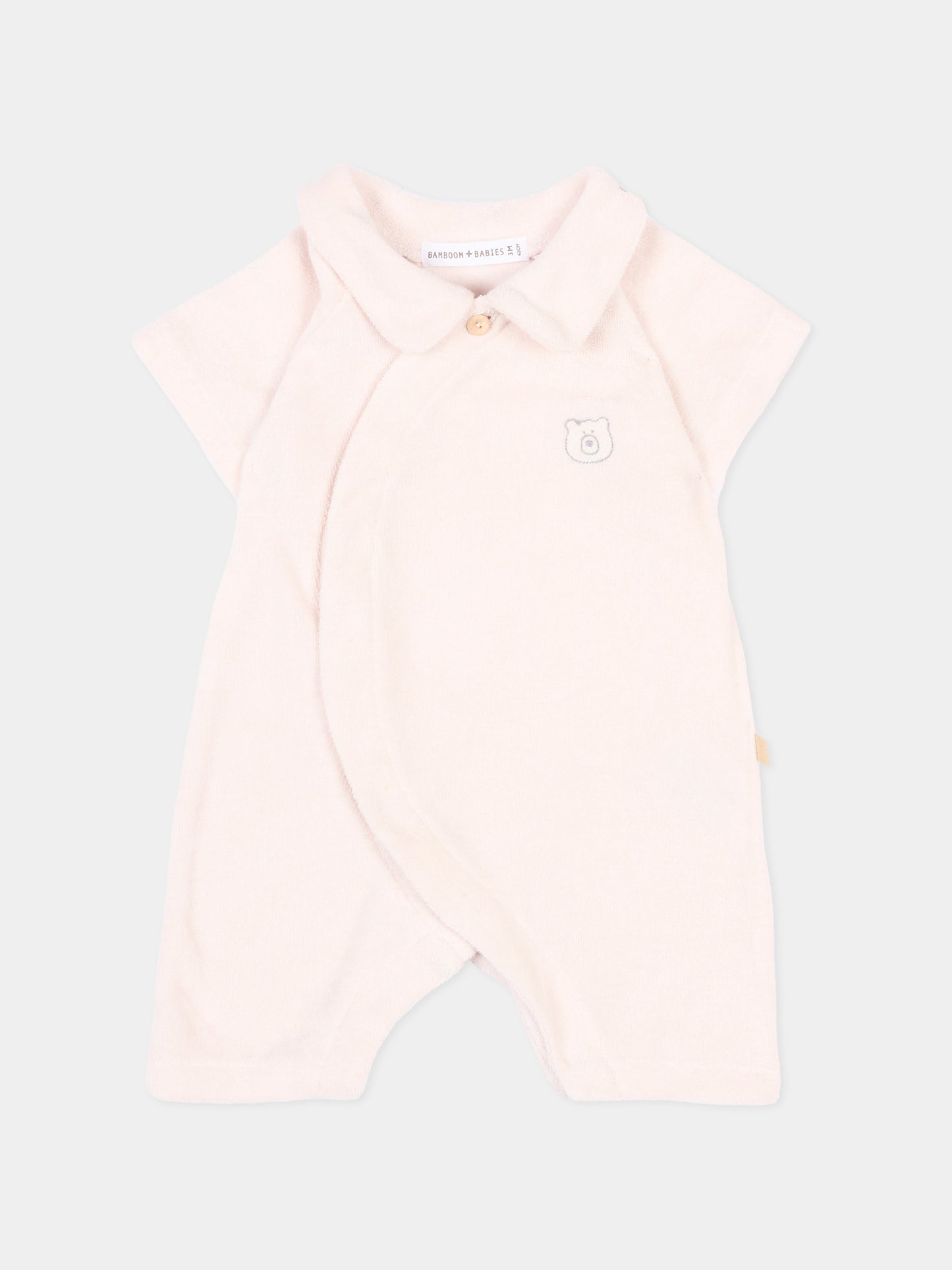 Tutina rosa per neonata con orsetto,Bamboom,1149TE00069 PINK BLOOM