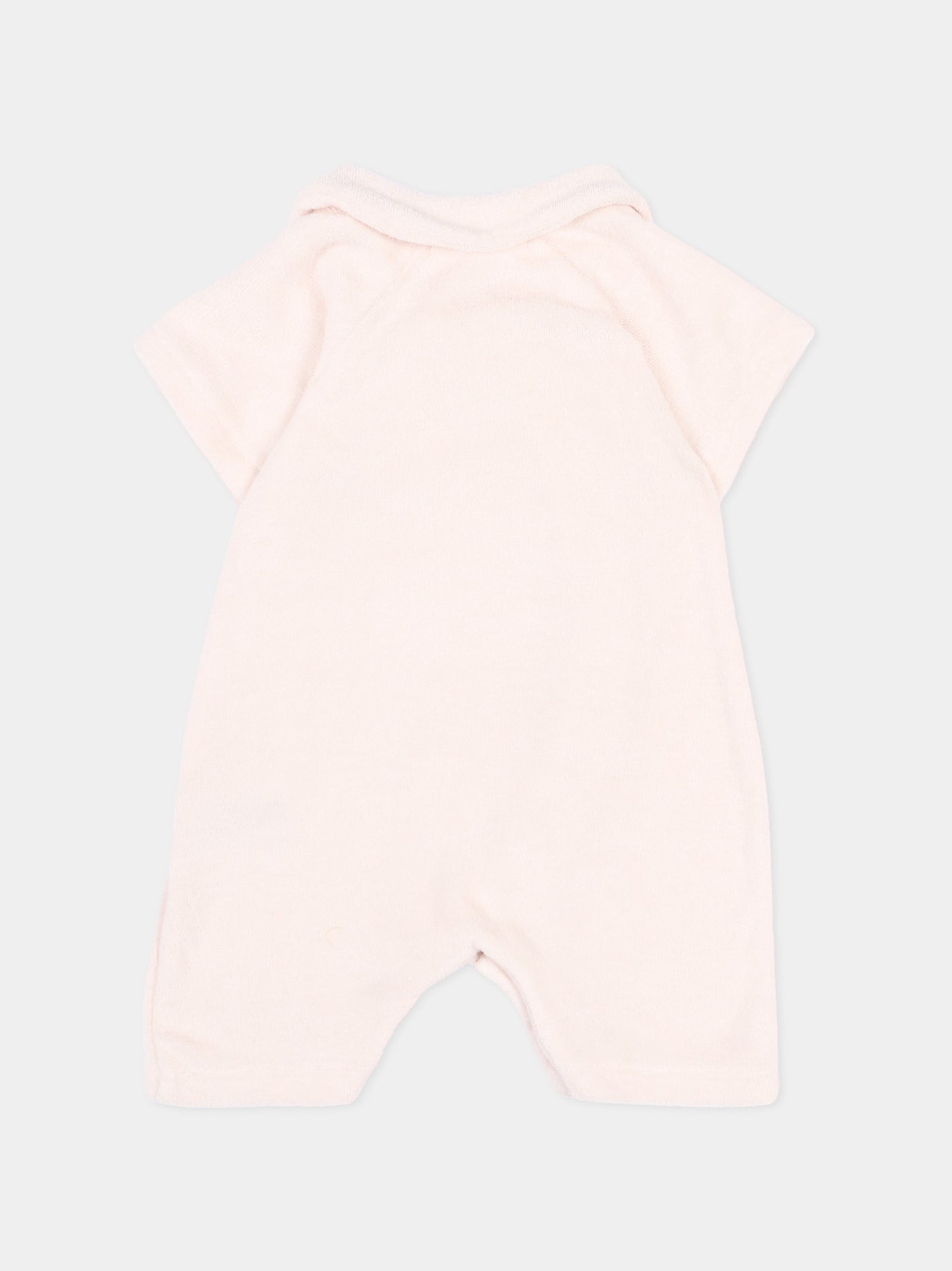 Tutina rosa per neonata con orsetto,Bamboom,1149TE00069 PINK BLOOM