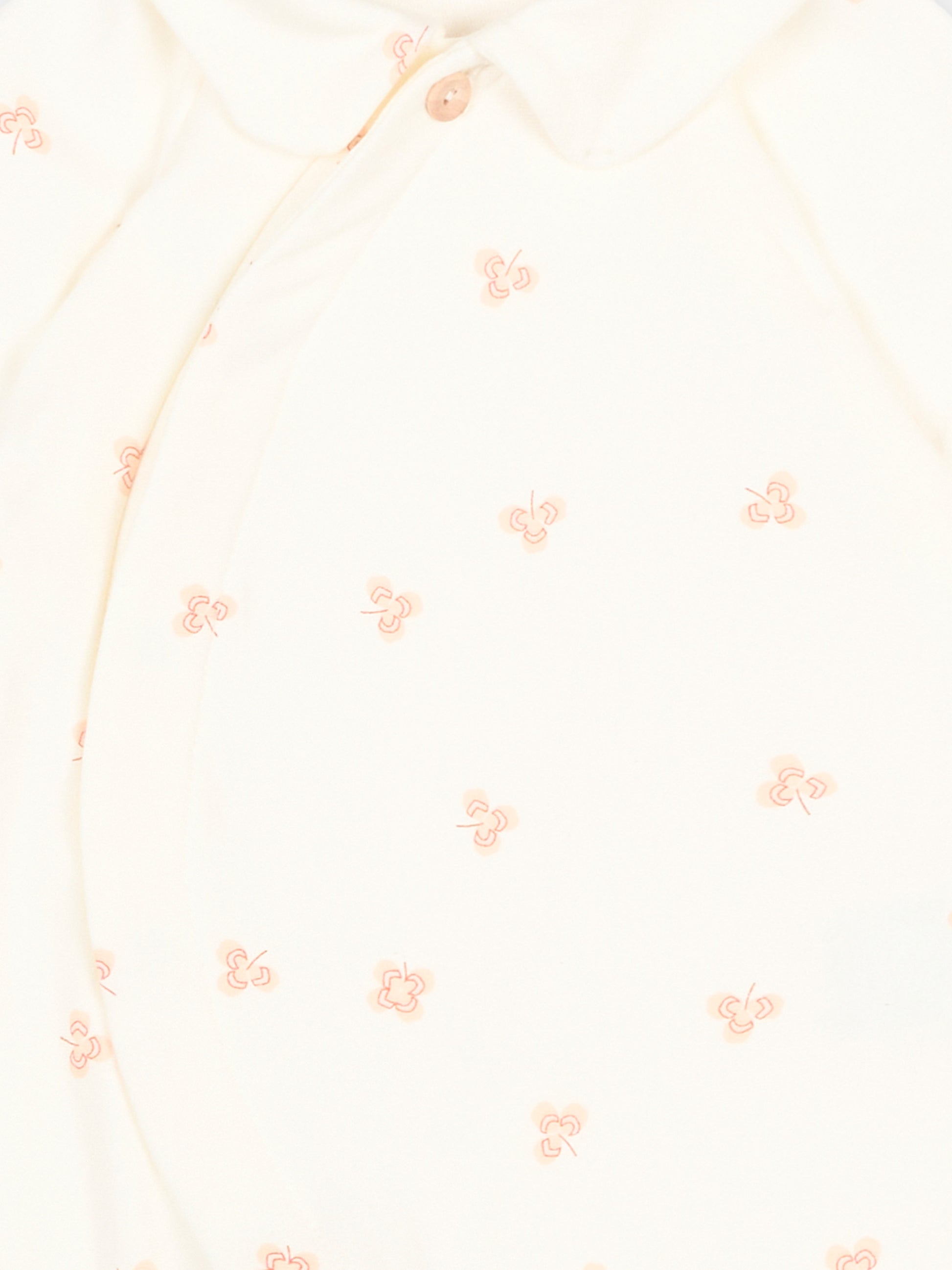 Tutina avorio Lucky Leaves per neonati,Bamboom,1149TE00074 LUCKY LEAVES