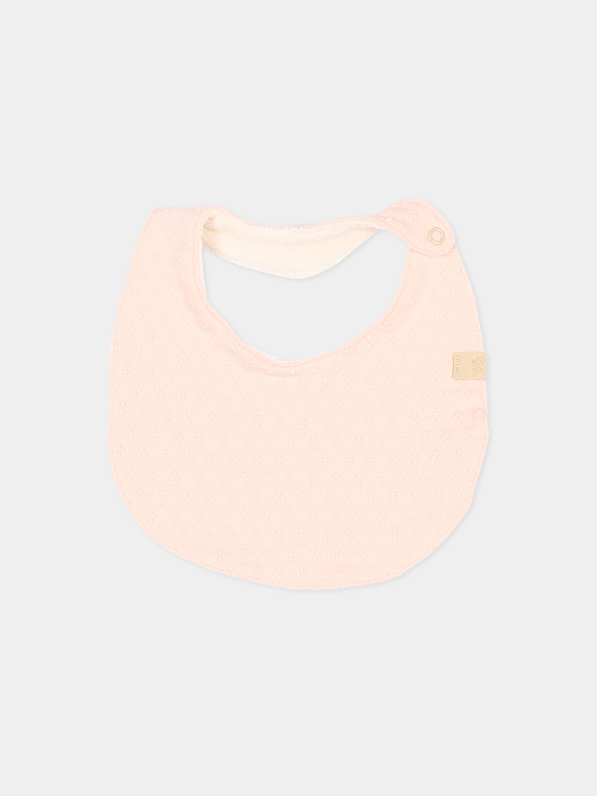 Bavaglino rosa per neonata,Bamboom,1154TE00073 PINK BLOOM