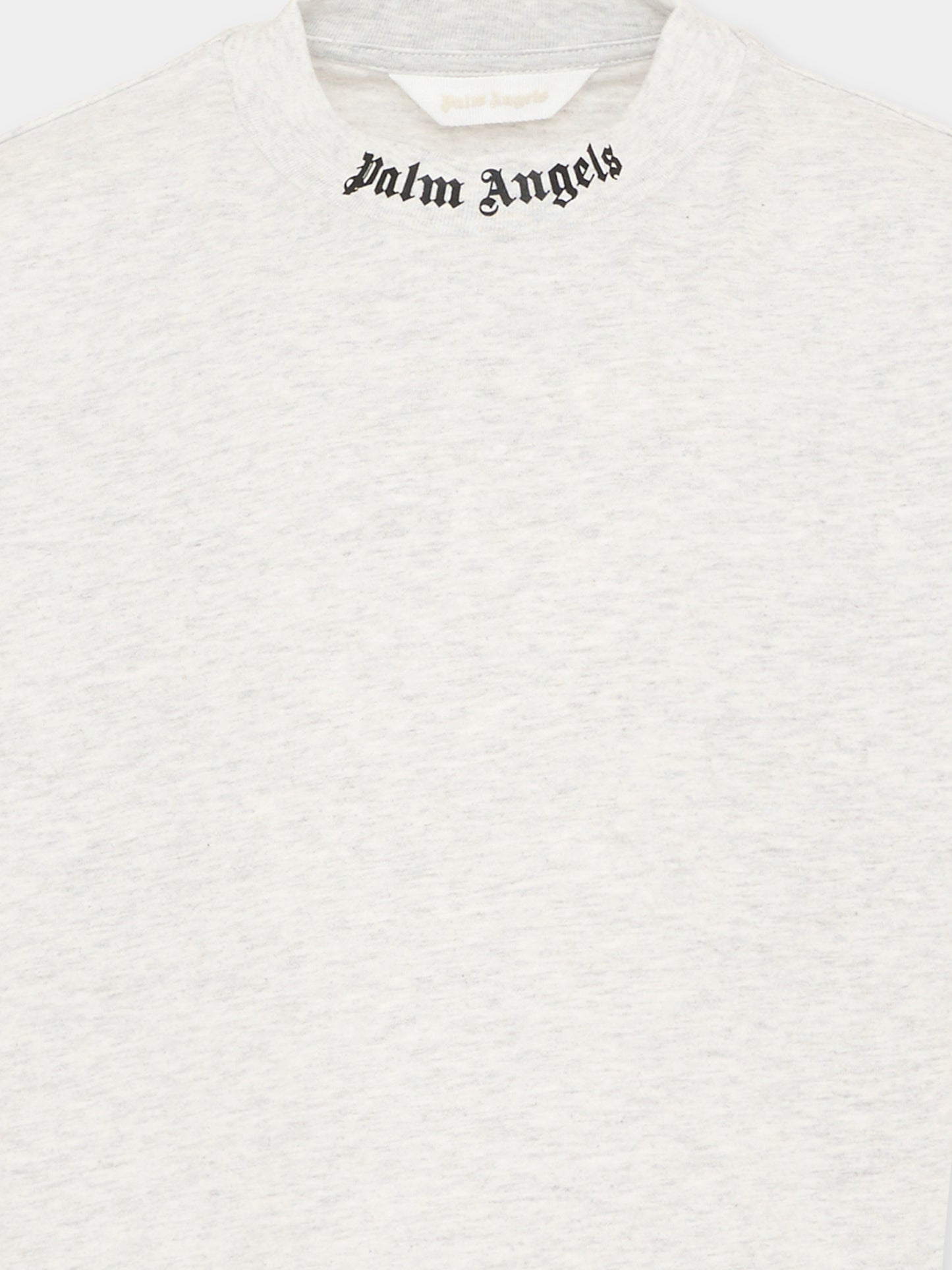 T-Shirt grigia per bambini con logo,Palm Angels,PBAA002S26JER001 101