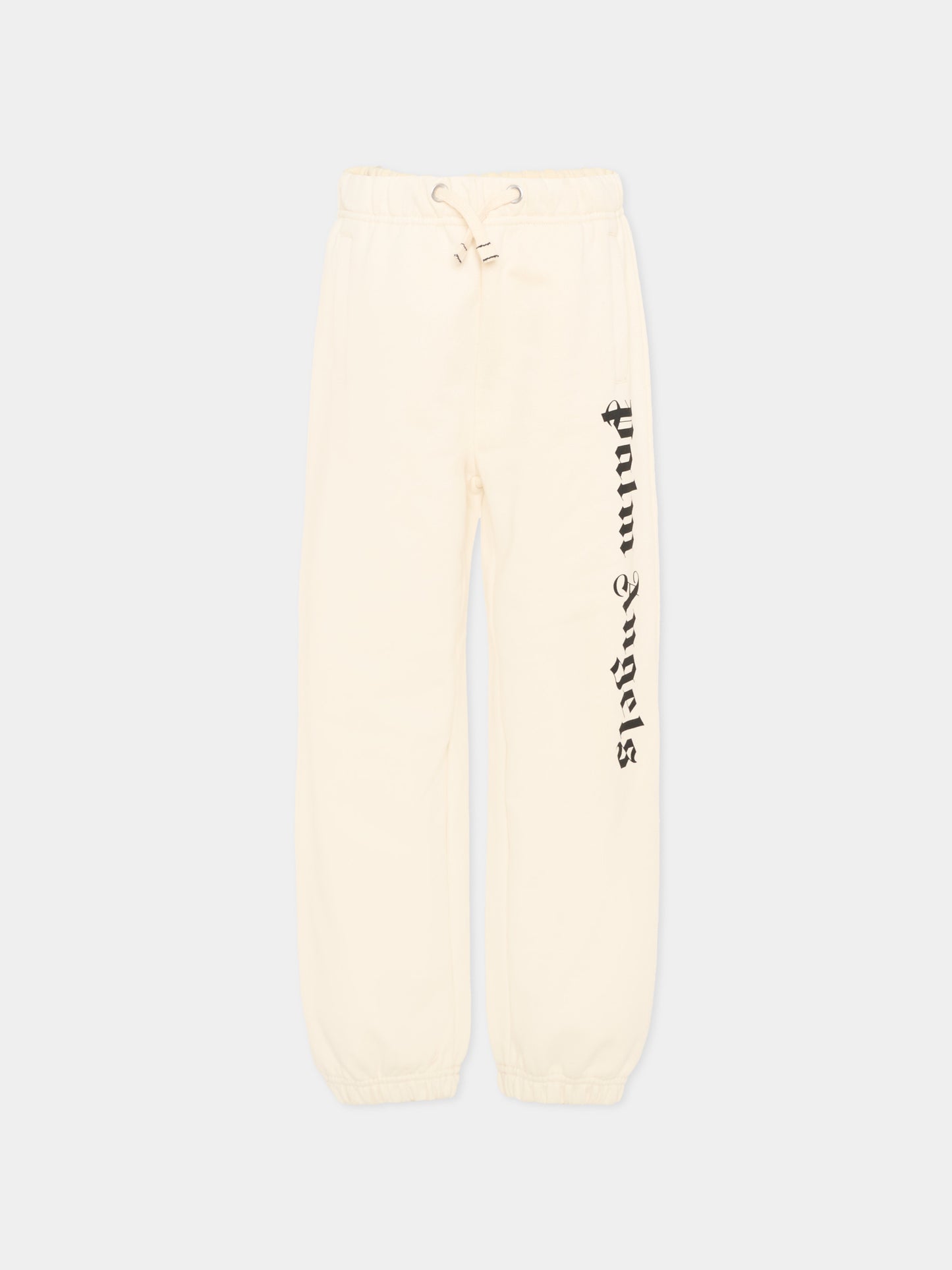 Pantaloni sportivi avorio Palm Angels,Palm Angels,PBCH008S26FLE001 002