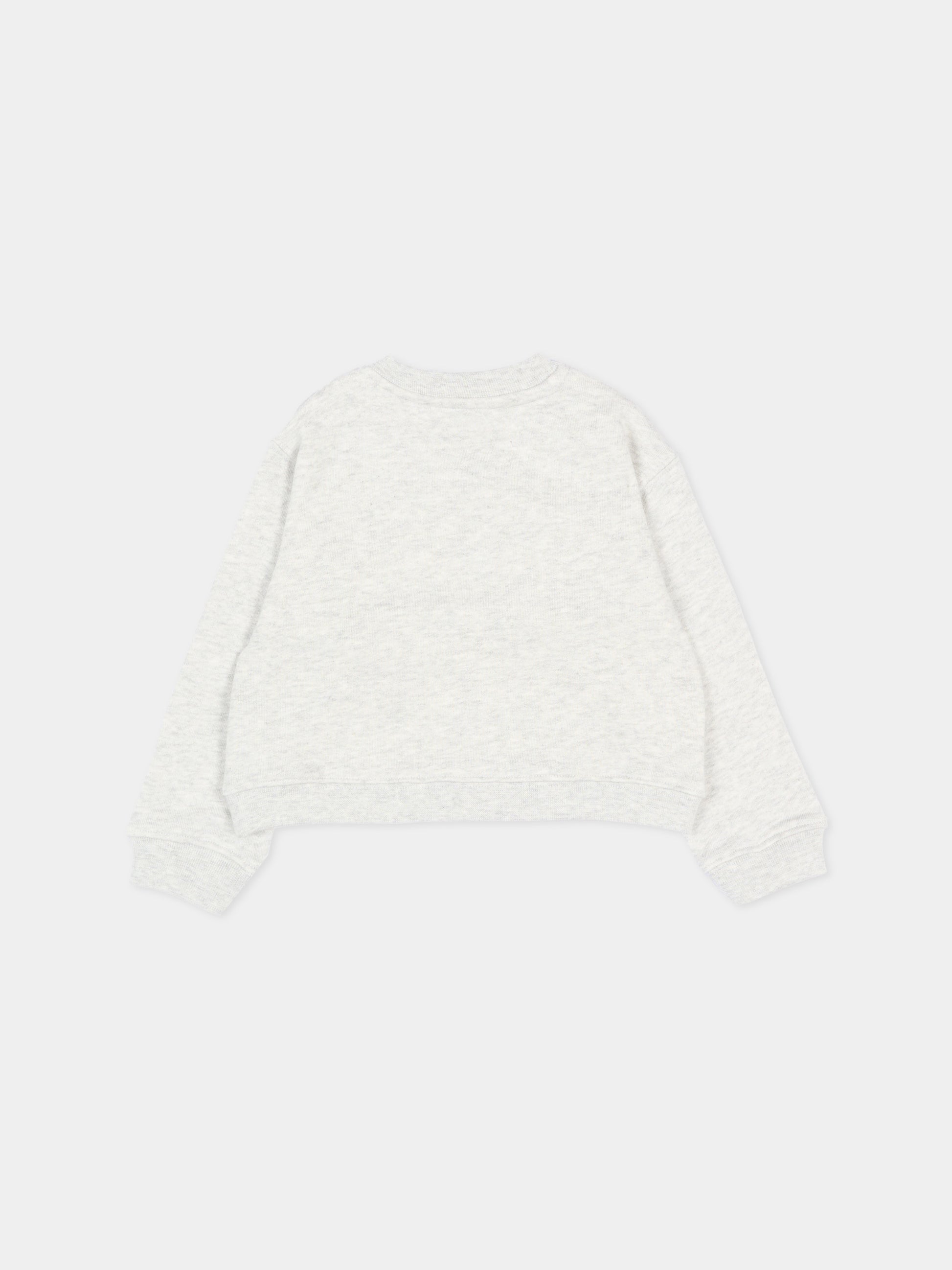 Felpa grigia per neonati con logo,Palm Angels,PBXC001S26FLE002 101