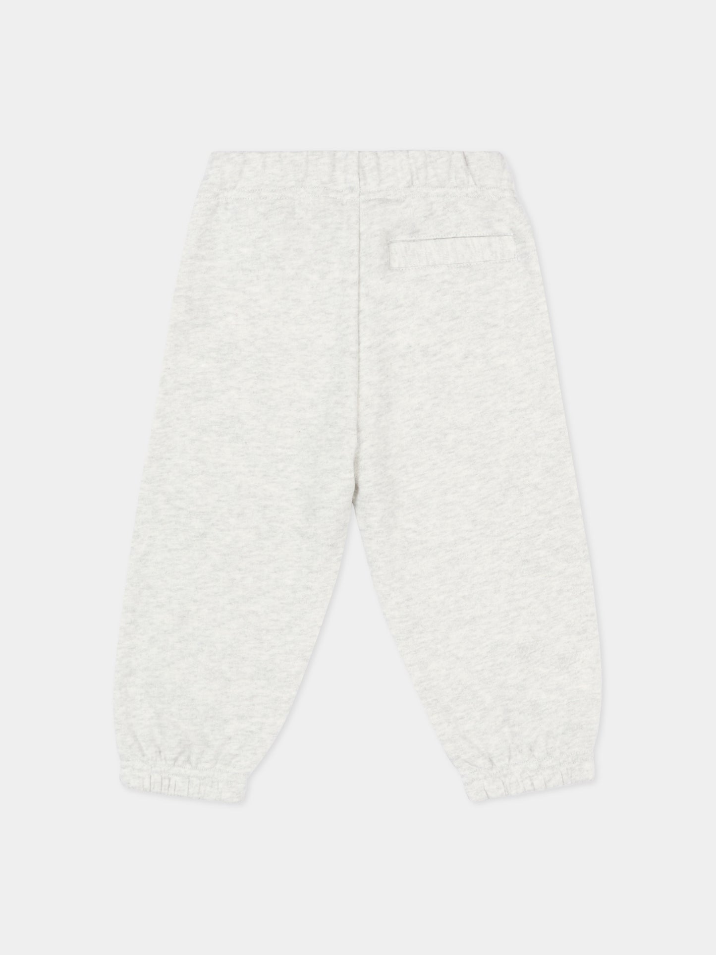Pantaloni sportivi grigi per neonati con logo,Palm Angels,PBXD001S26FLE001 101