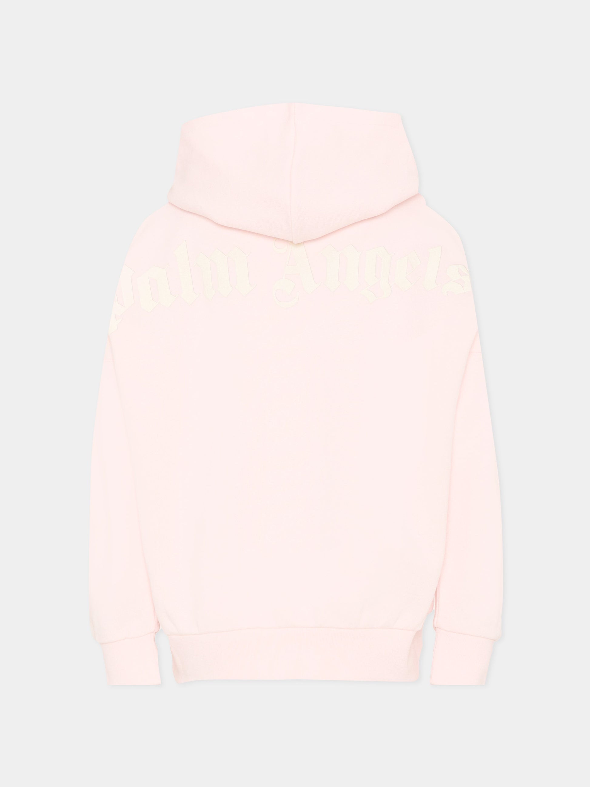 Felpa rosa per bambina con logo,Palm Angels,PGBB014S26FLE001 042