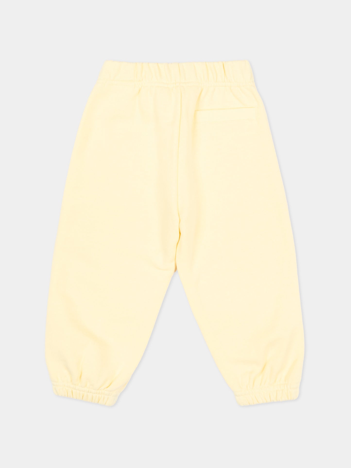 Pantaloni sportivi gialli per neonata con logo,Palm Angels,PGXD002S26FLE001 020