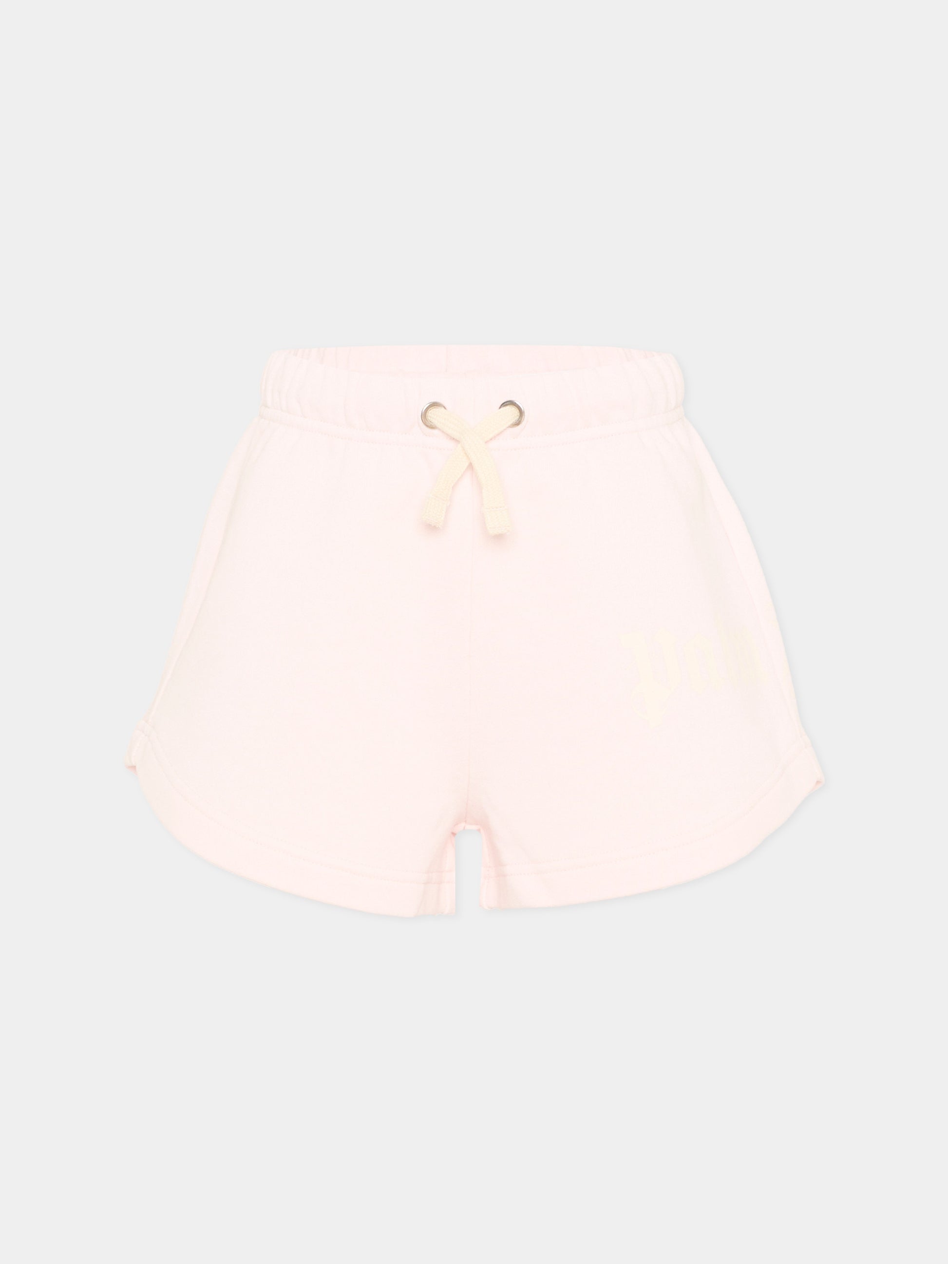 Shorts sportivi rosa per bambina con logo,Palm Angels,PGCI005S26FLE002 042