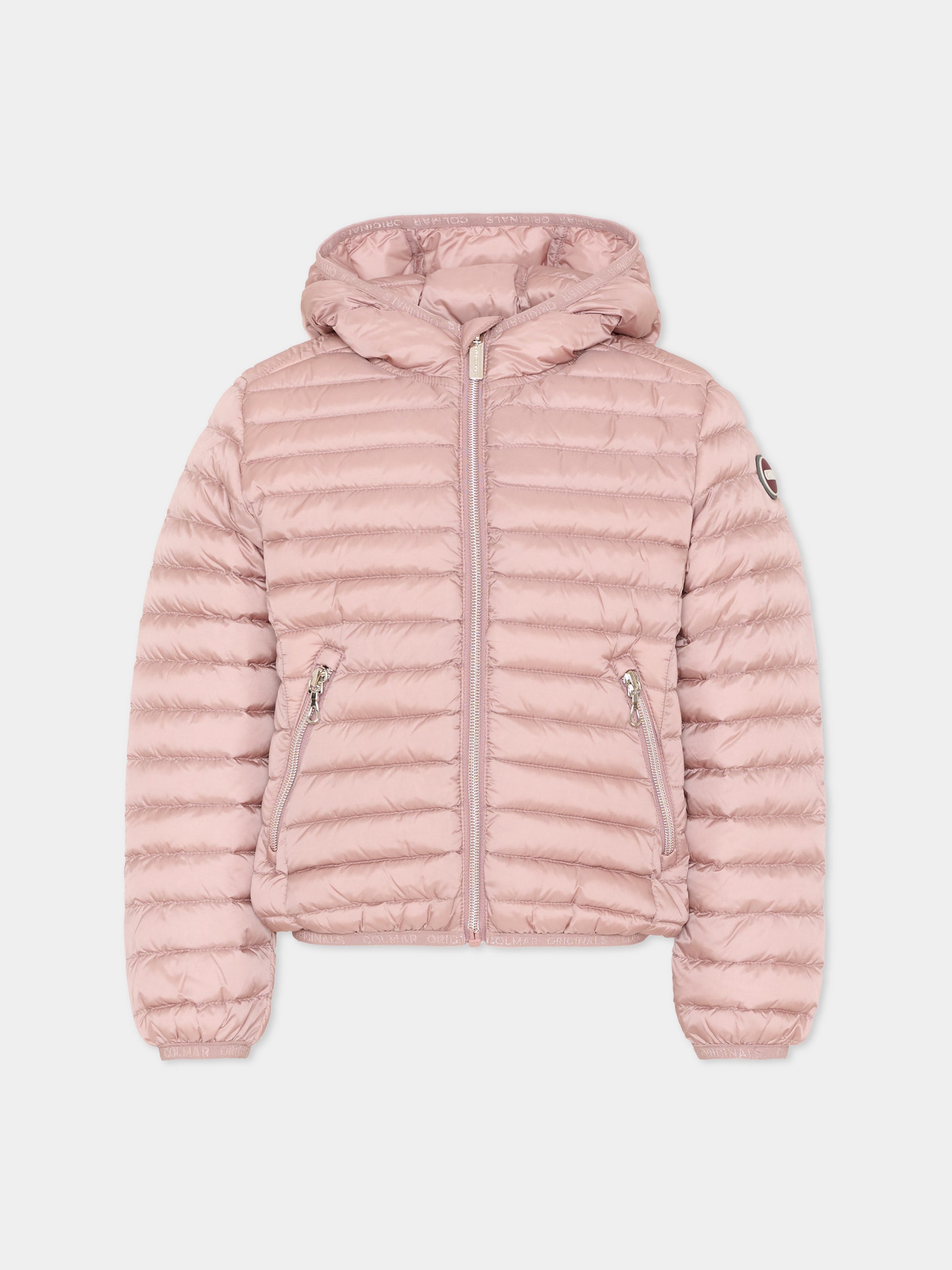 Piumino rosa per bambina con logo,Colmar Originals Kids,3490A 9VX 756