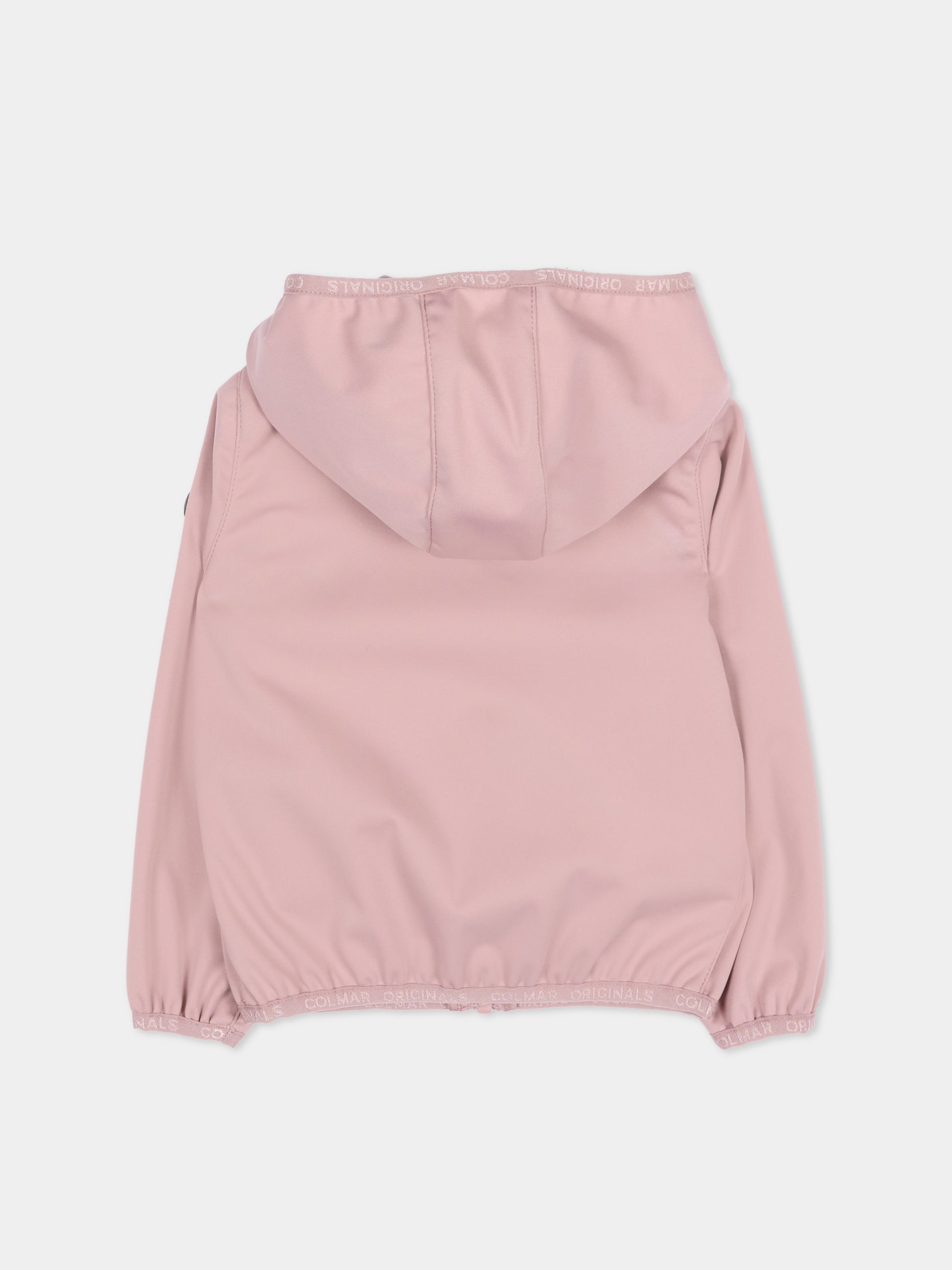 Giacca a vento rosa per neonata con logo,Colmar Originals Kids,3928 6ZB 756