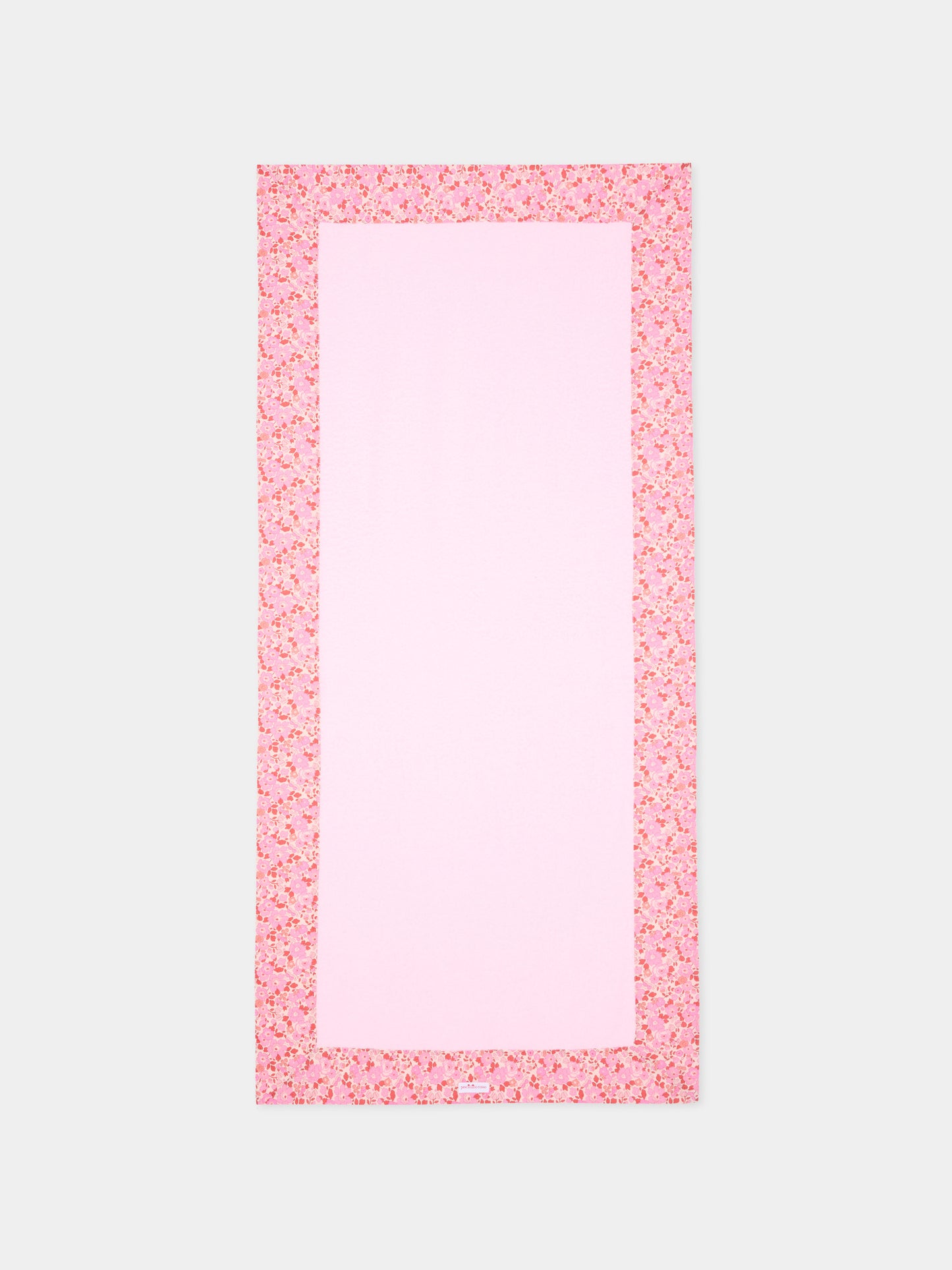 Telo mare rosa per bambina floreale,Pesciolino Rosso,TELO MARE S 166