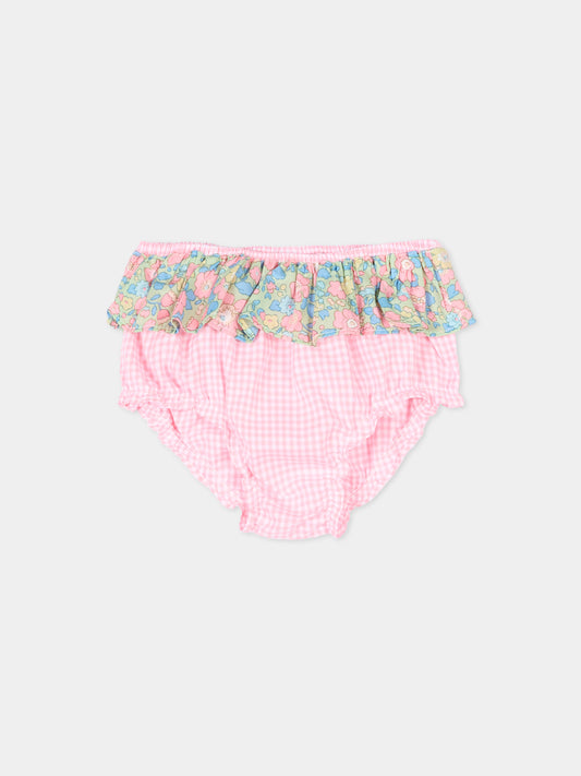 Slip bikini rosa per neonata floreale,Pesciolino Rosso,N02 PATCH S 184