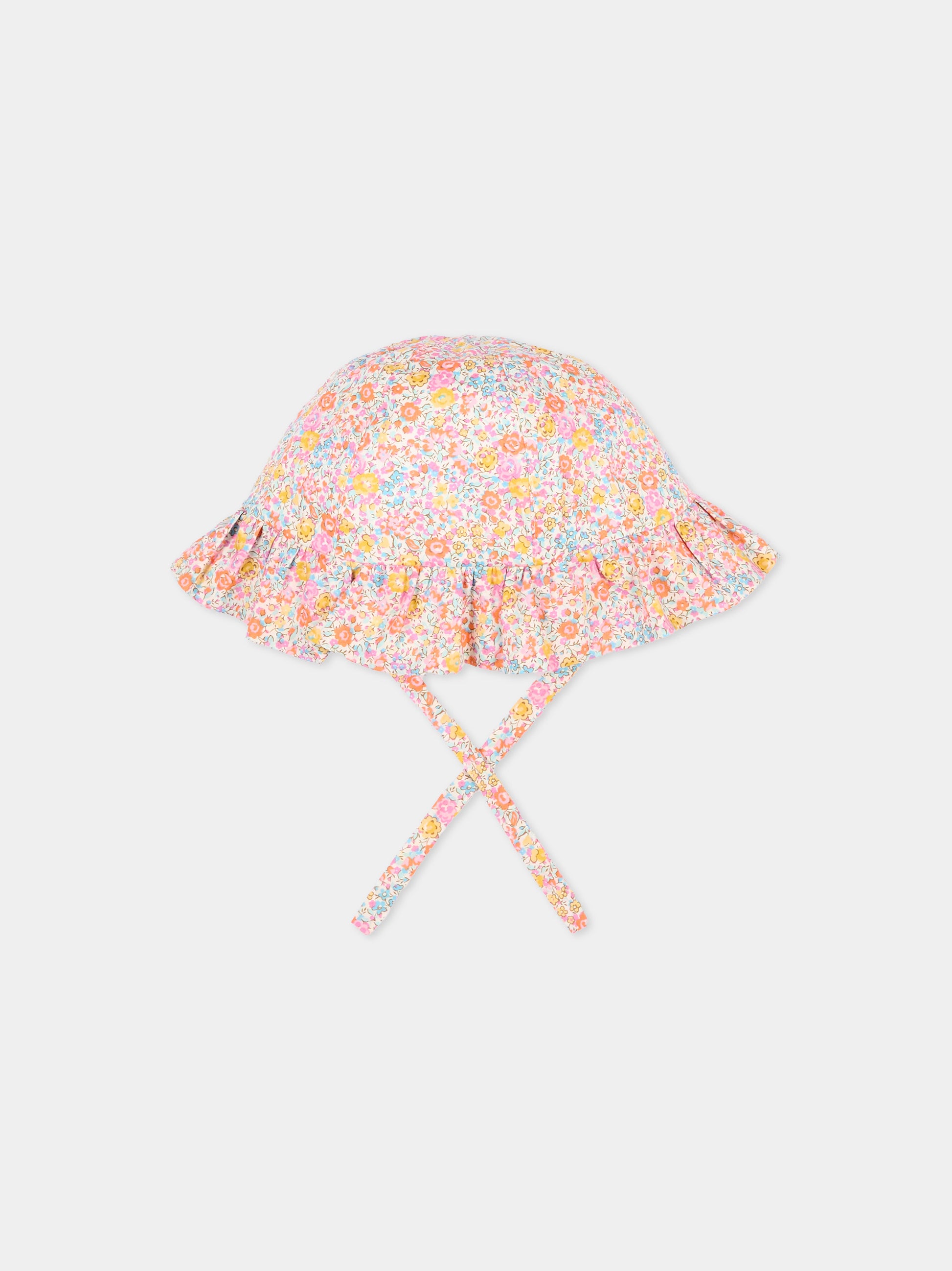 Cloche gialla per neonata floreale,Pesciolino Rosso,CP S 186