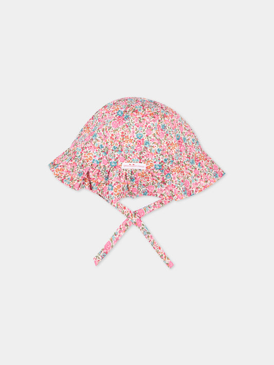 Cloche fucsia per neonata floreale,Pesciolino Rosso,CP S 185