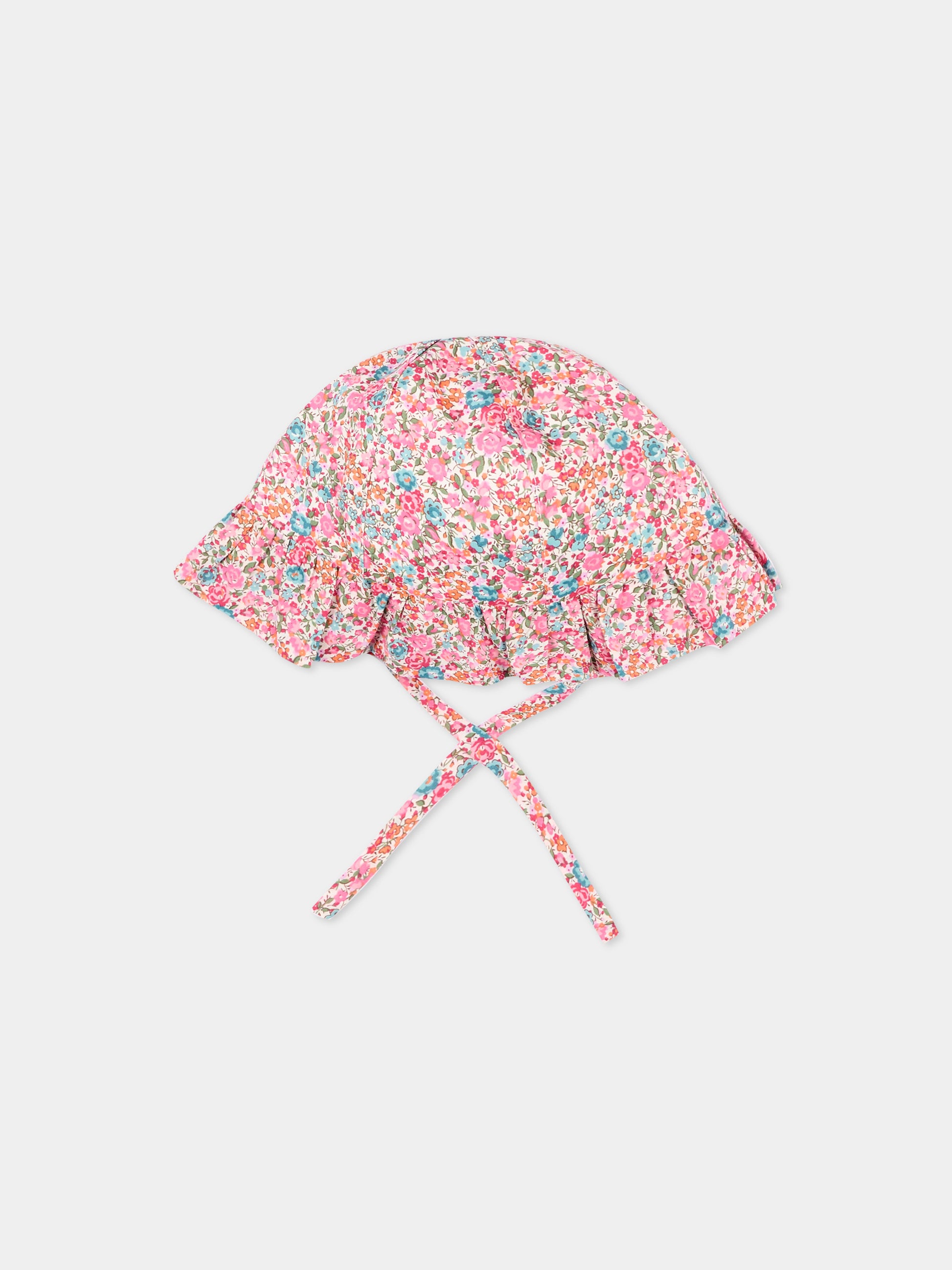 Cloche fucsia per neonata floreale,Pesciolino Rosso,CP S 185