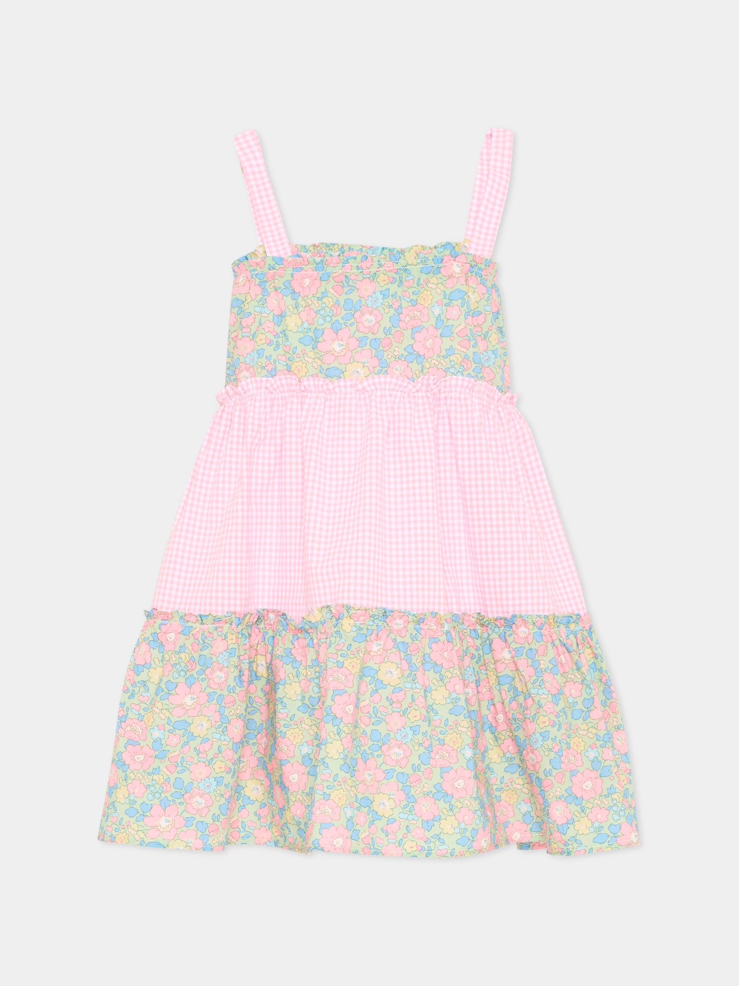 Copricostume rosa per bambina floreale,Pesciolino Rosso,ABI 14 PATCH S 184