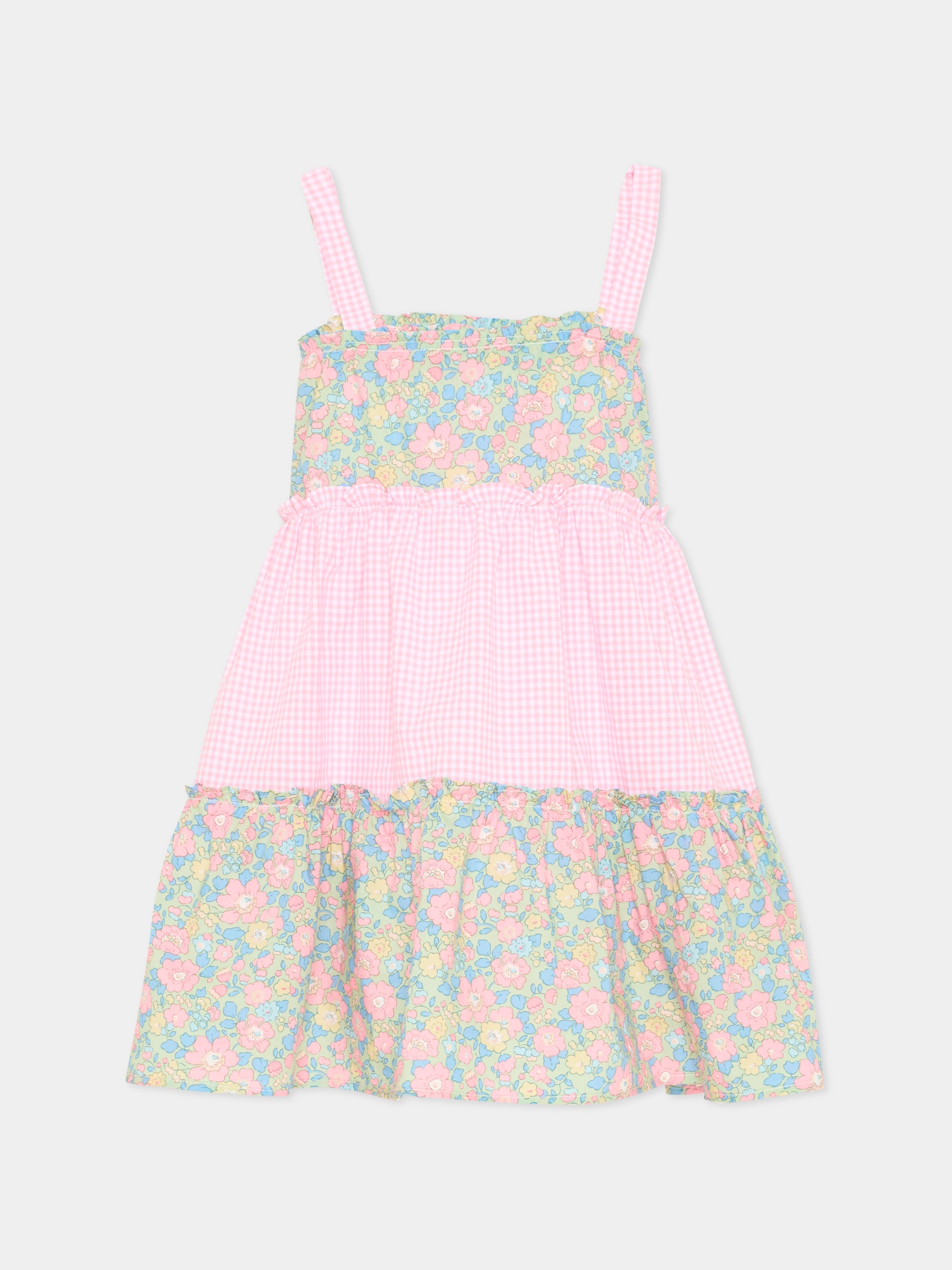 Copricostume rosa per bambina floreale,Pesciolino Rosso,ABI 14 PATCH S 184