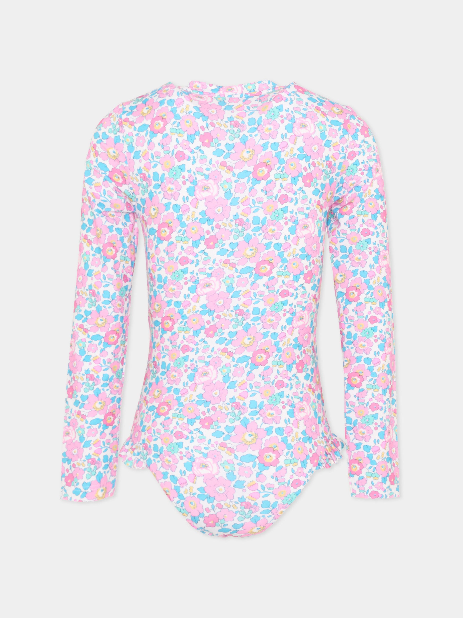 Muta multicolor per bambina floreale,Pesciolino Rosso,MUTA IN S 164