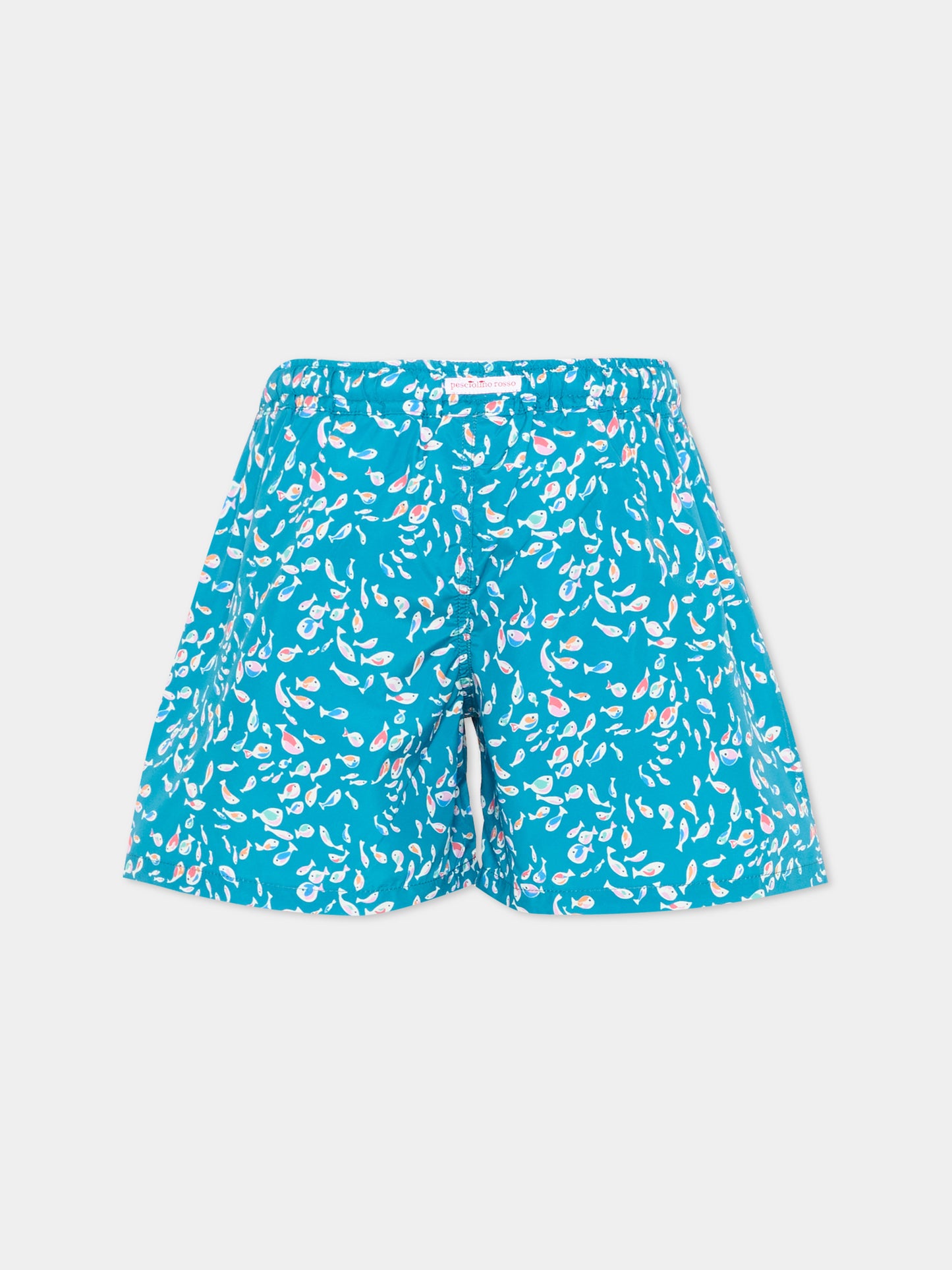 Boxer mare blu per bambino con pesci,Pesciolino Rosso,M3 S 192