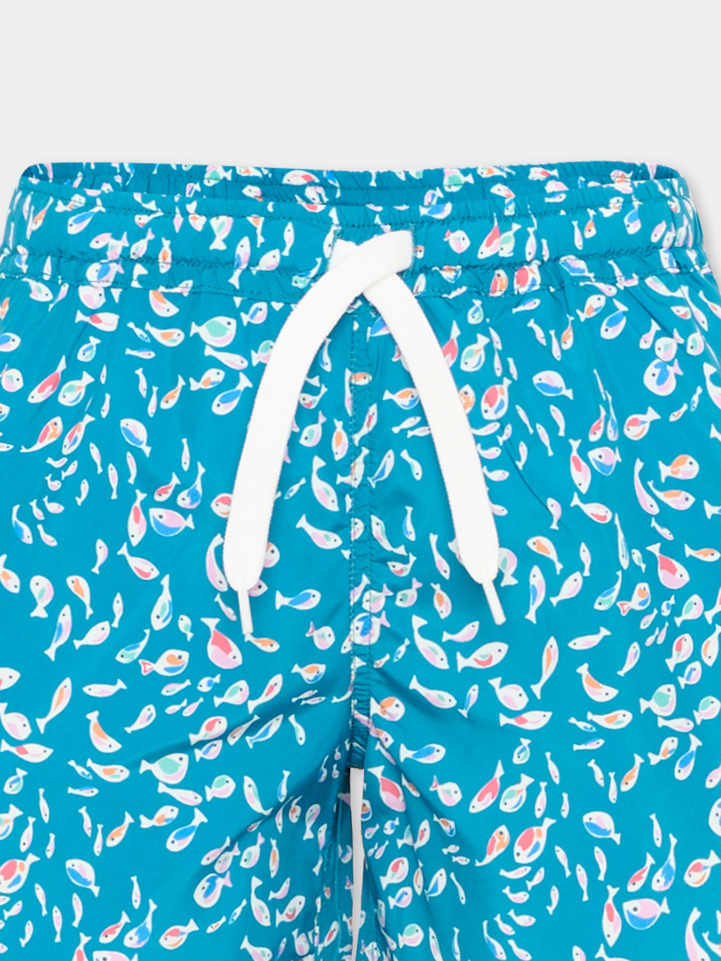 Boxer mare blu per bambino con pesci,Pesciolino Rosso,M3 S 192