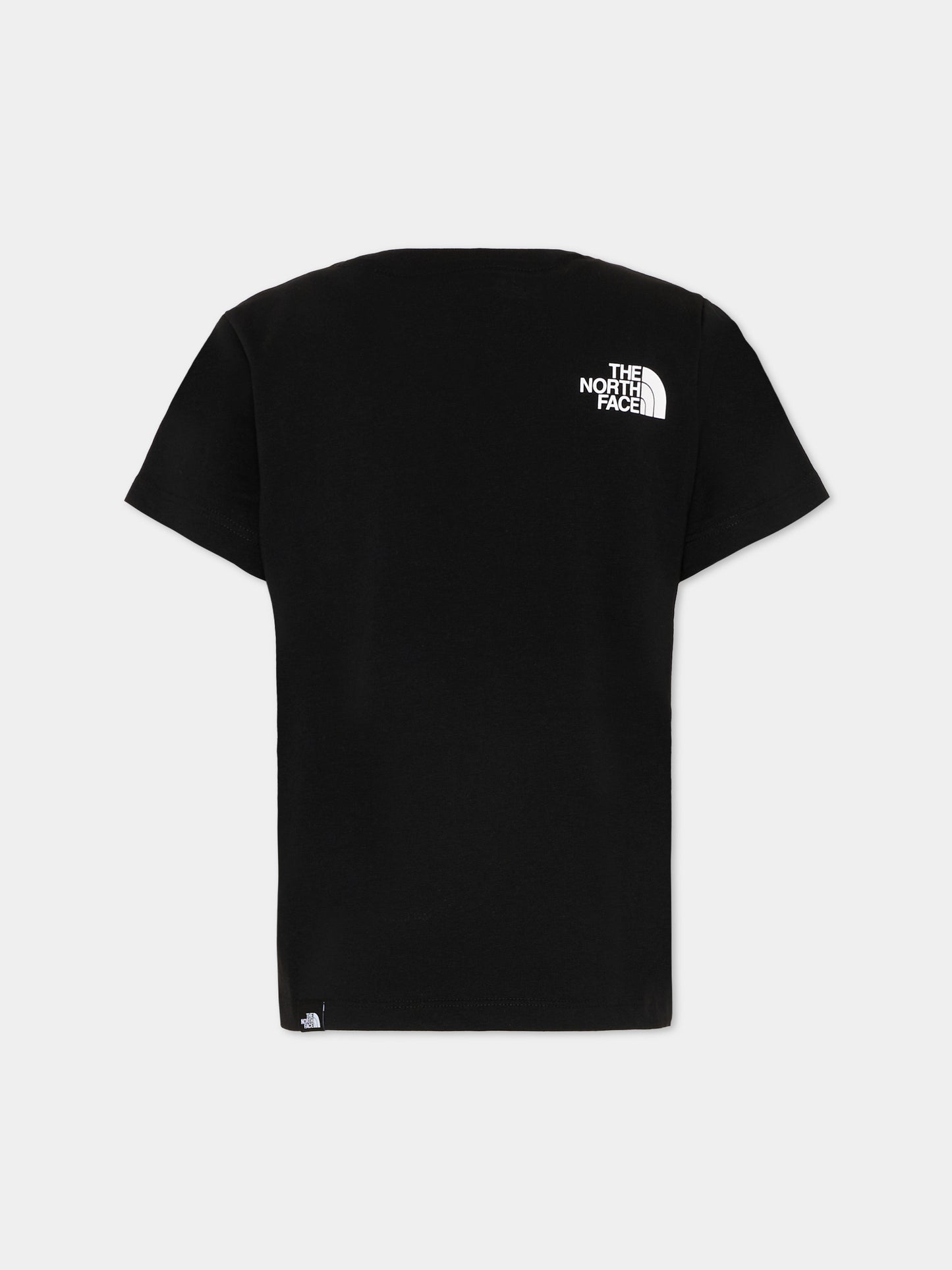 T-shirt nera per bambini con logo,The North Face Kids,NF0A8EHGJK31
