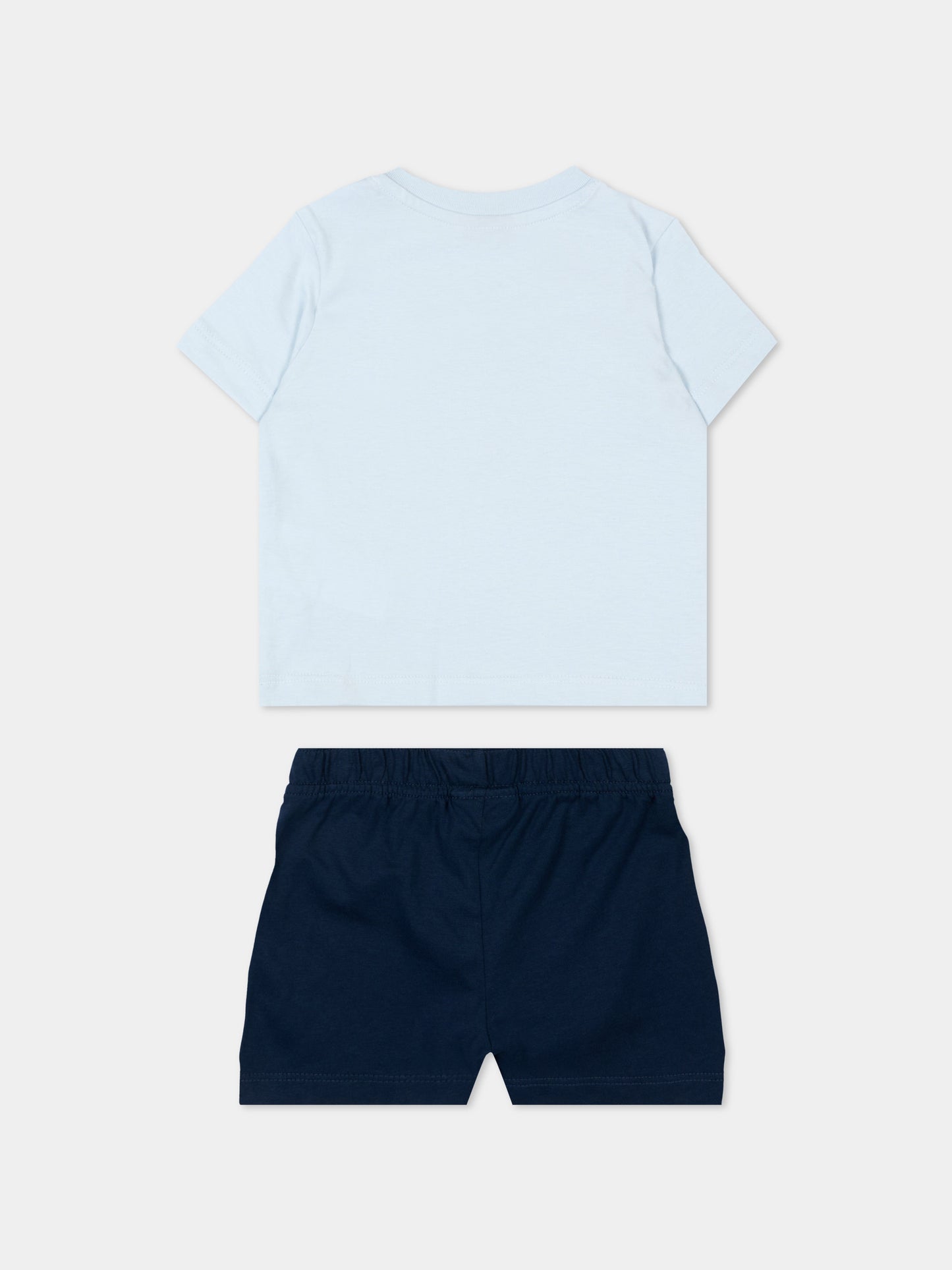 Completo sportivo celeste per neonato con logo,The North Face Kids,NF0A8G1DMC81
