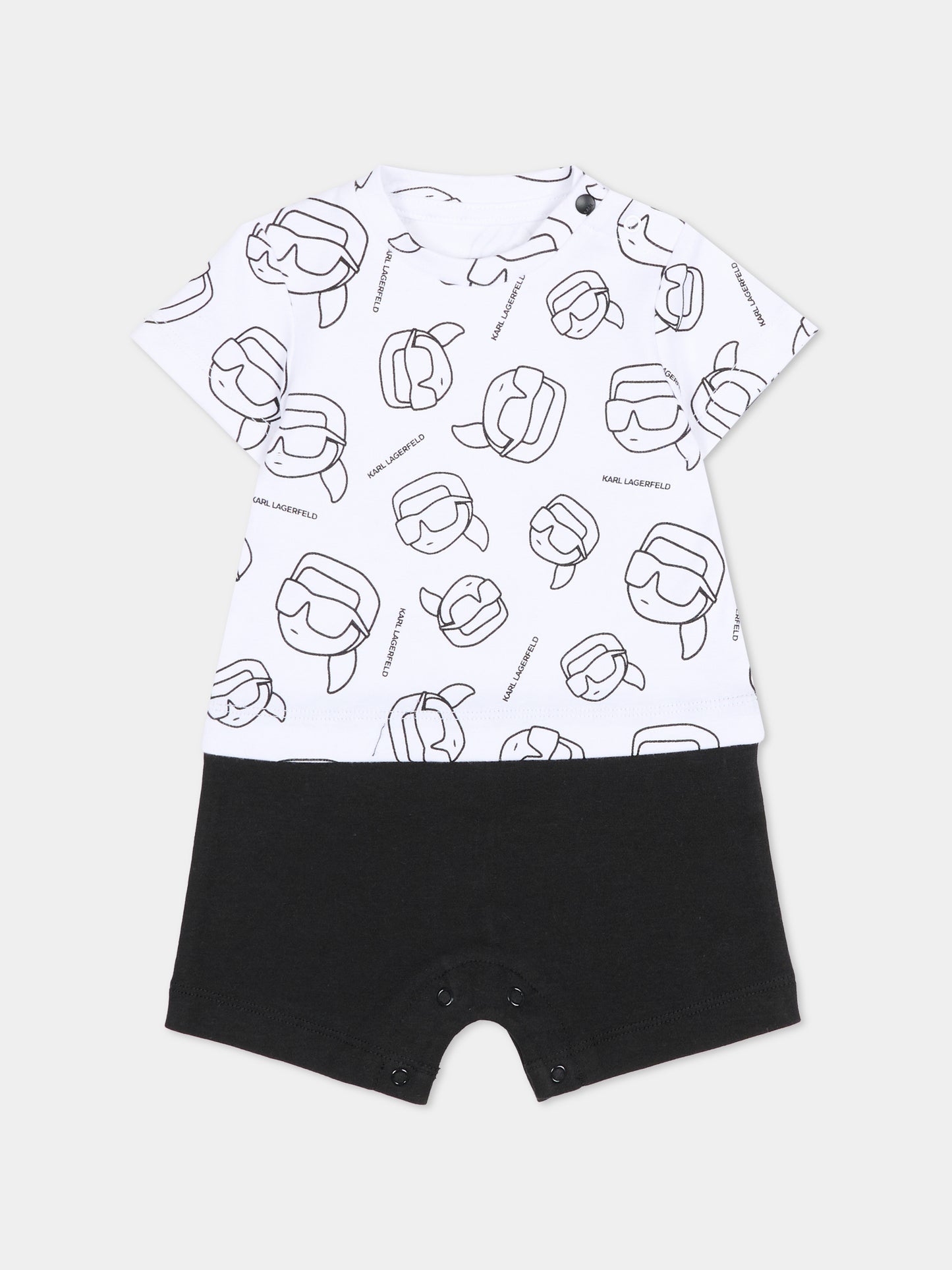 Pagliaccetto bianco per neonato con Karl Legrfeld,Karl Lagerfeld Kids,Z31051 N50