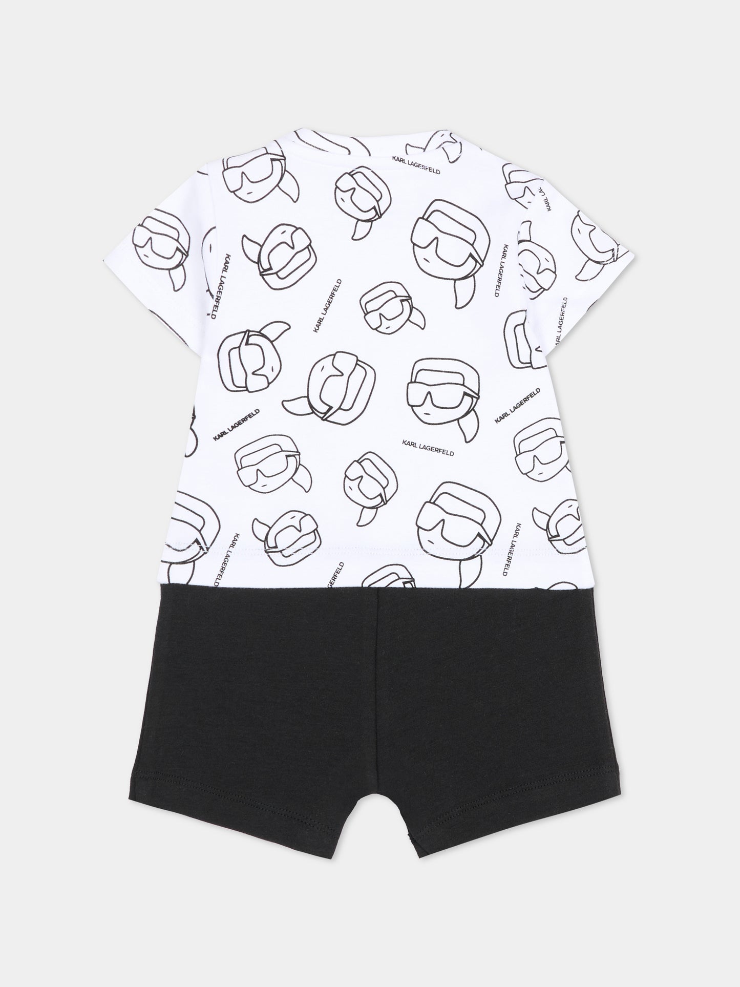 Pagliaccetto bianco per neonato con Karl Legrfeld,Karl Lagerfeld Kids,Z31051 N50