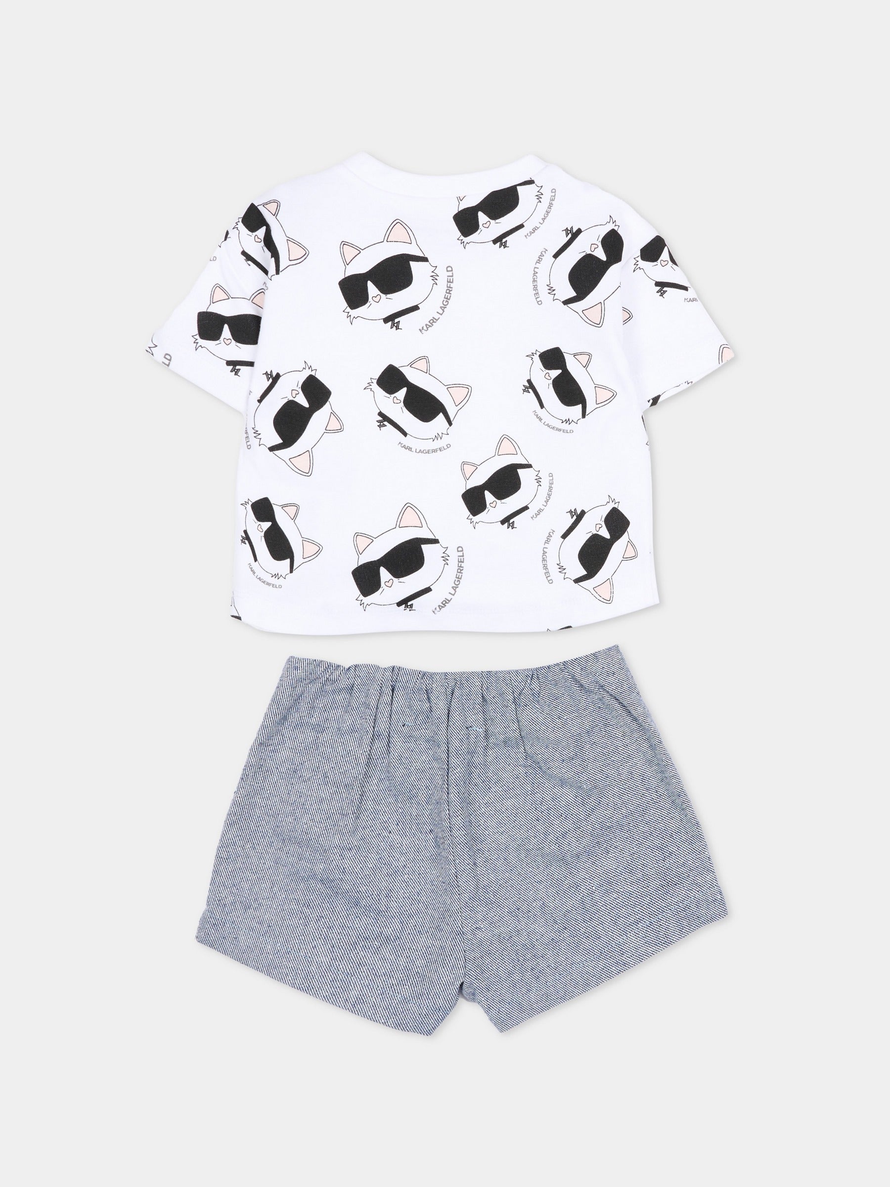 Completo sportivo multicolor per neonata con Choupette,Karl Lagerfeld Kids,Z31064 10P