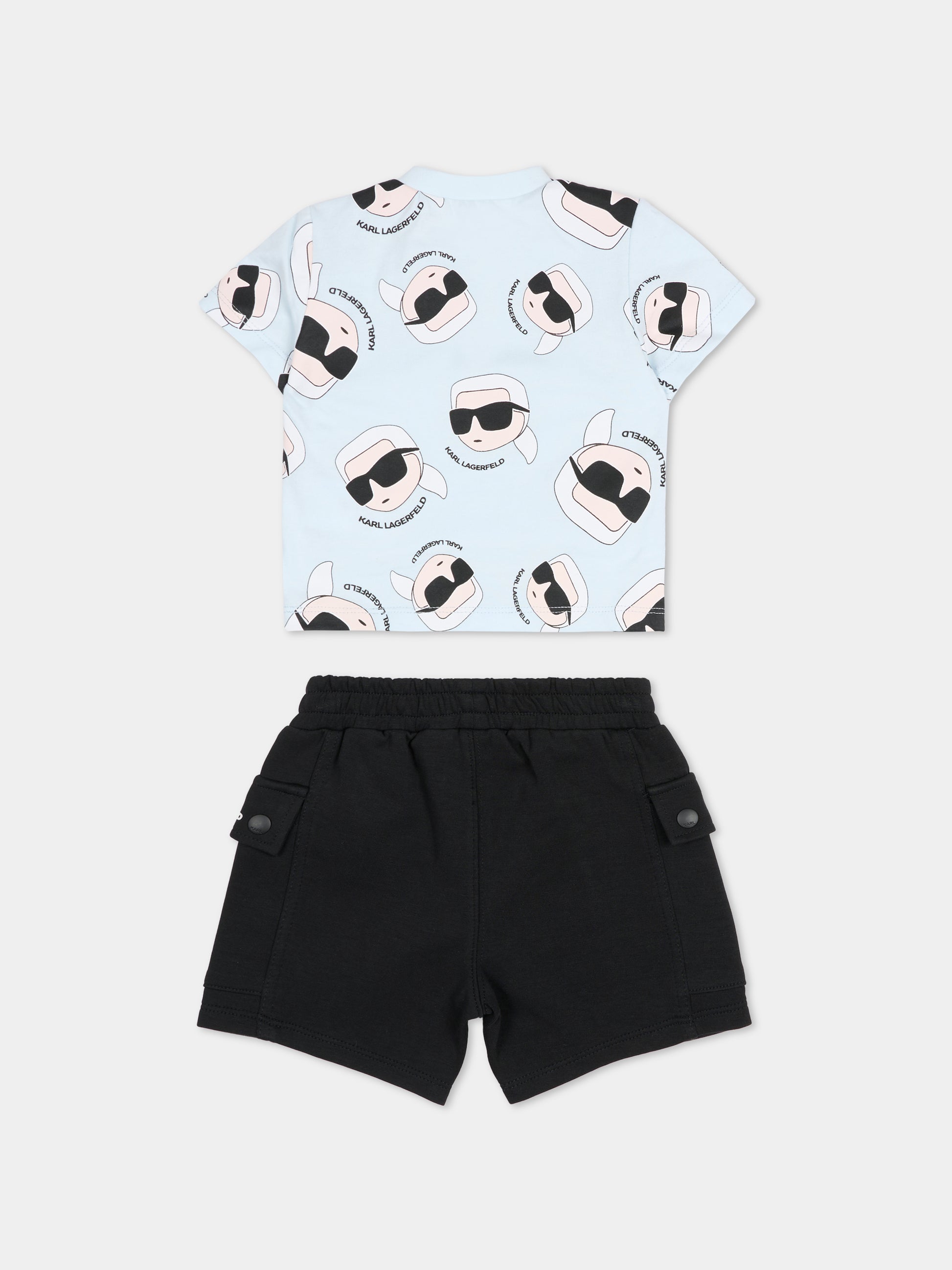 Completo multicolor per neonato con Karl Lagerfeld,Karl Lagerfeld Kids,Z31070 77X