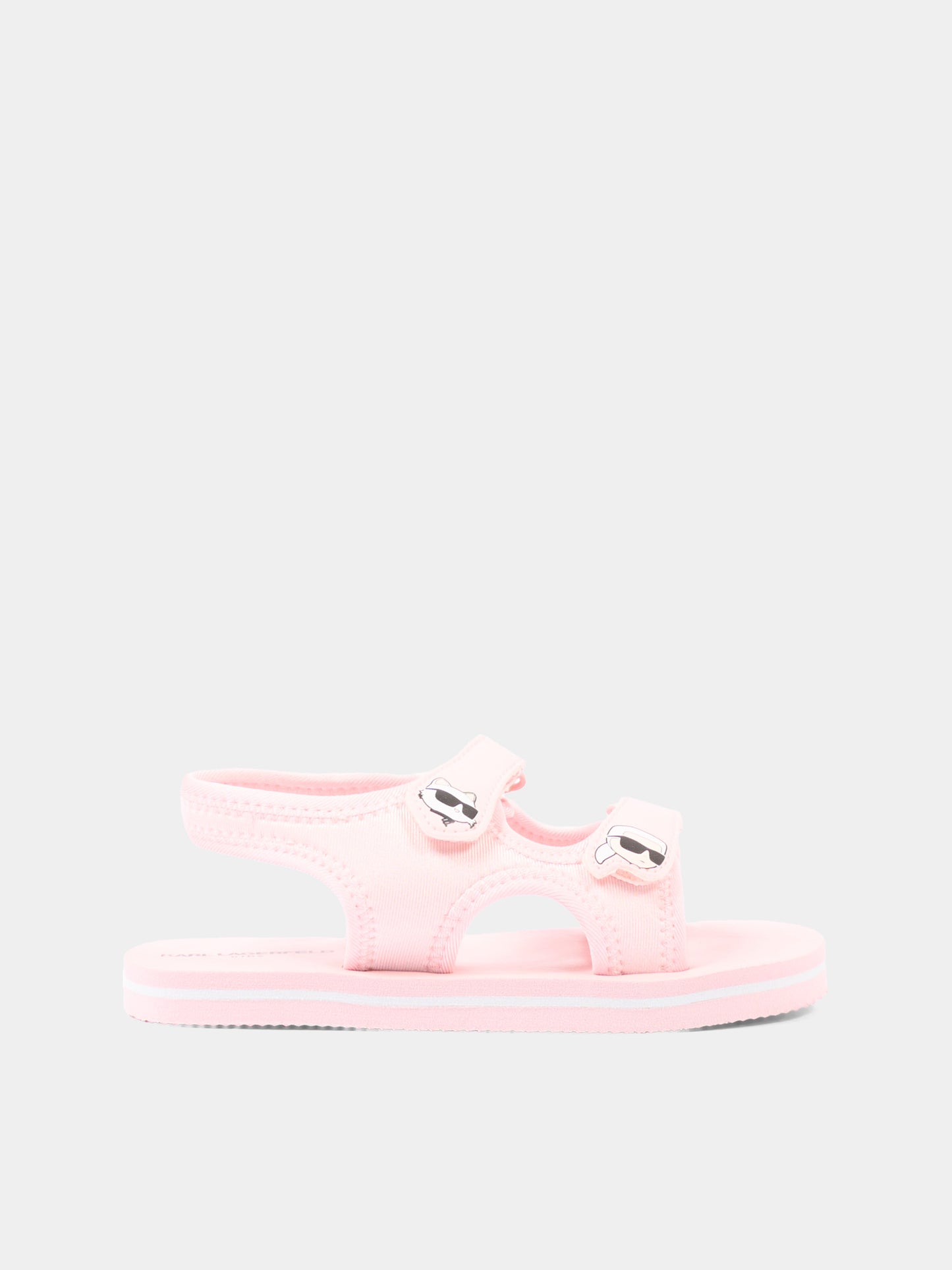 Sandali rosa per bambina con Ikonik Karl,Karl Lagerfeld Kids,Z31183 46F