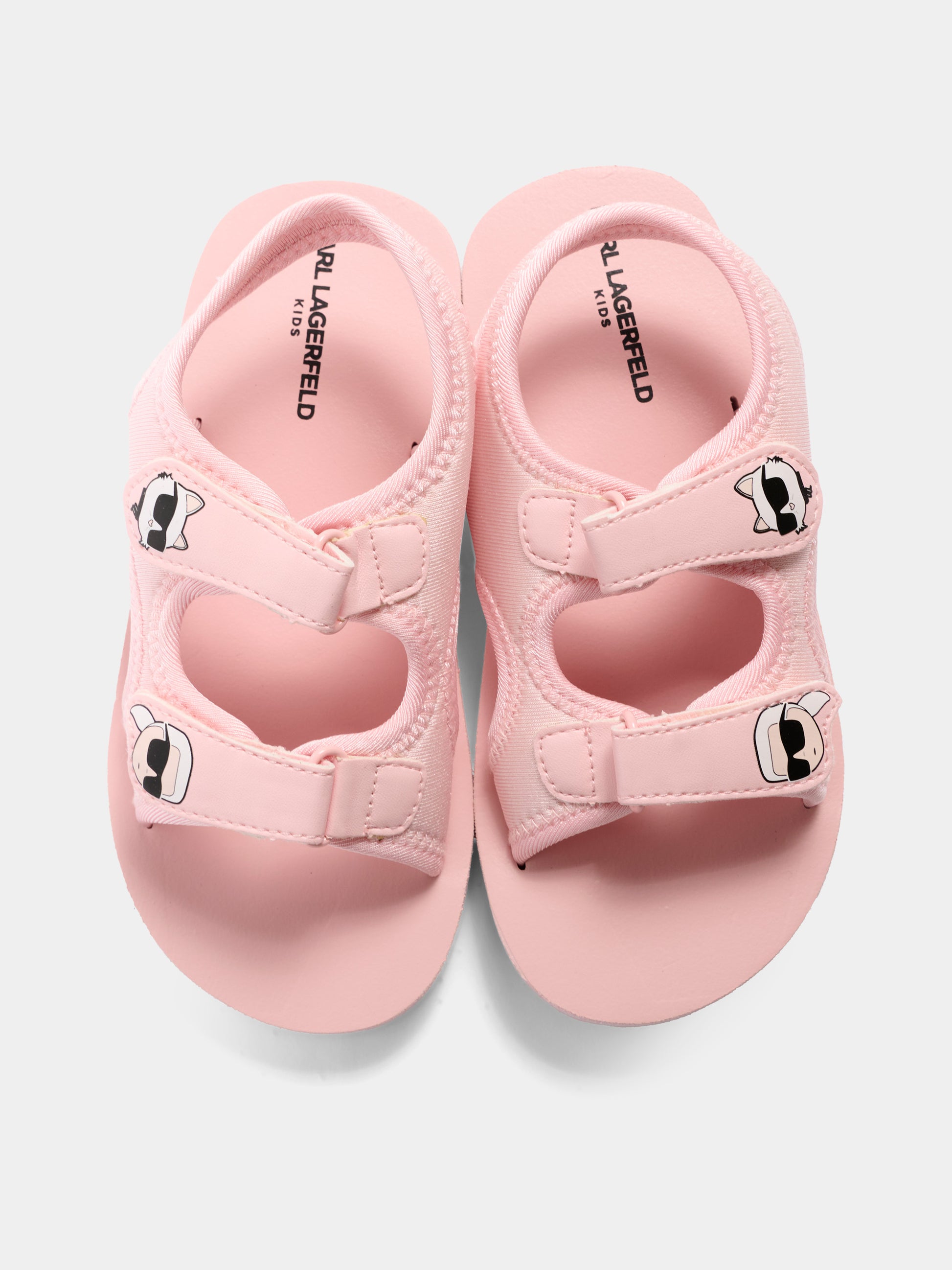 Sandali rosa per bambina con Ikonik Karl,Karl Lagerfeld Kids,Z31183 46F