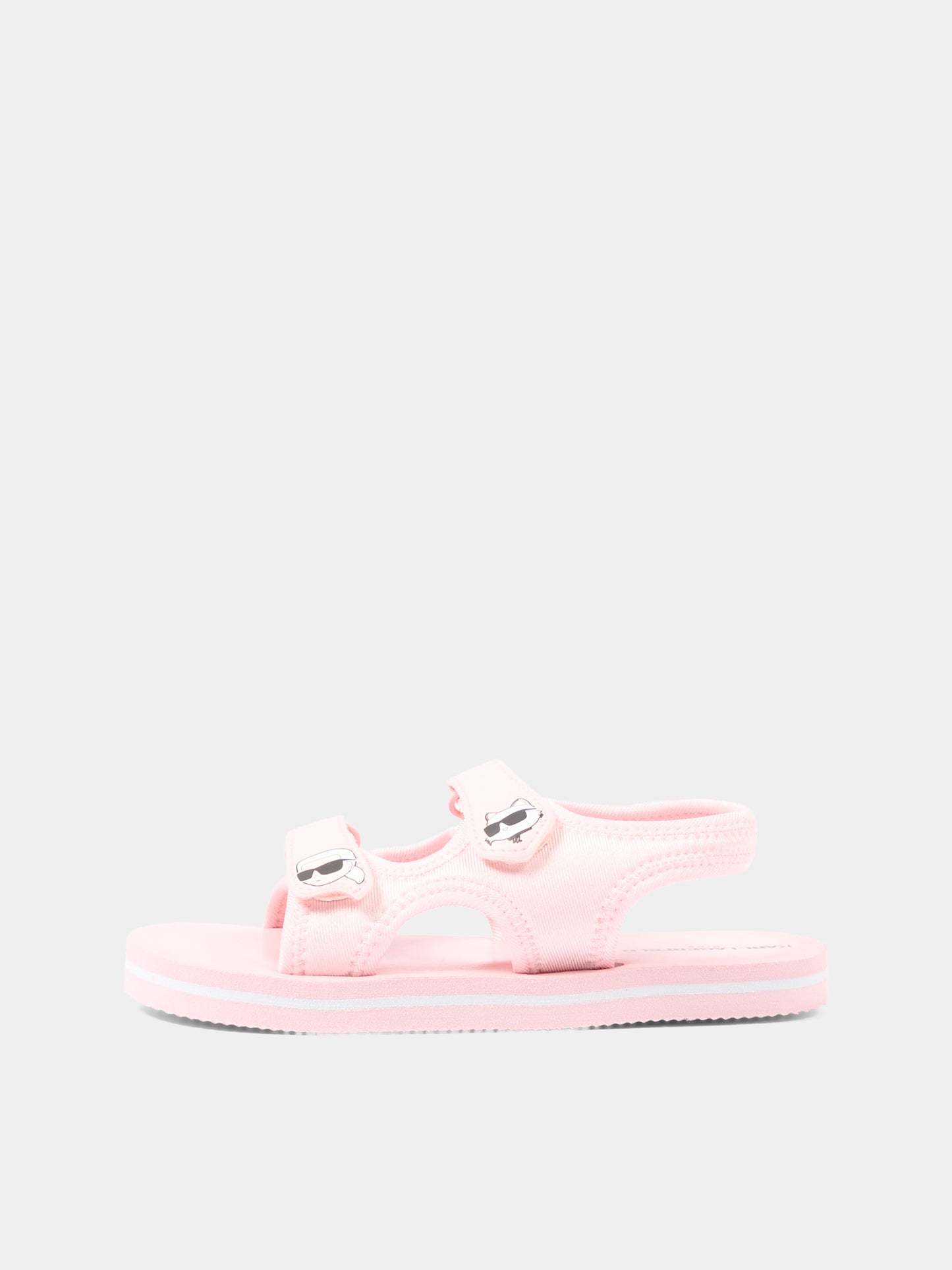Sandali rosa per bambina con Ikonik Karl,Karl Lagerfeld Kids,Z31183 46F