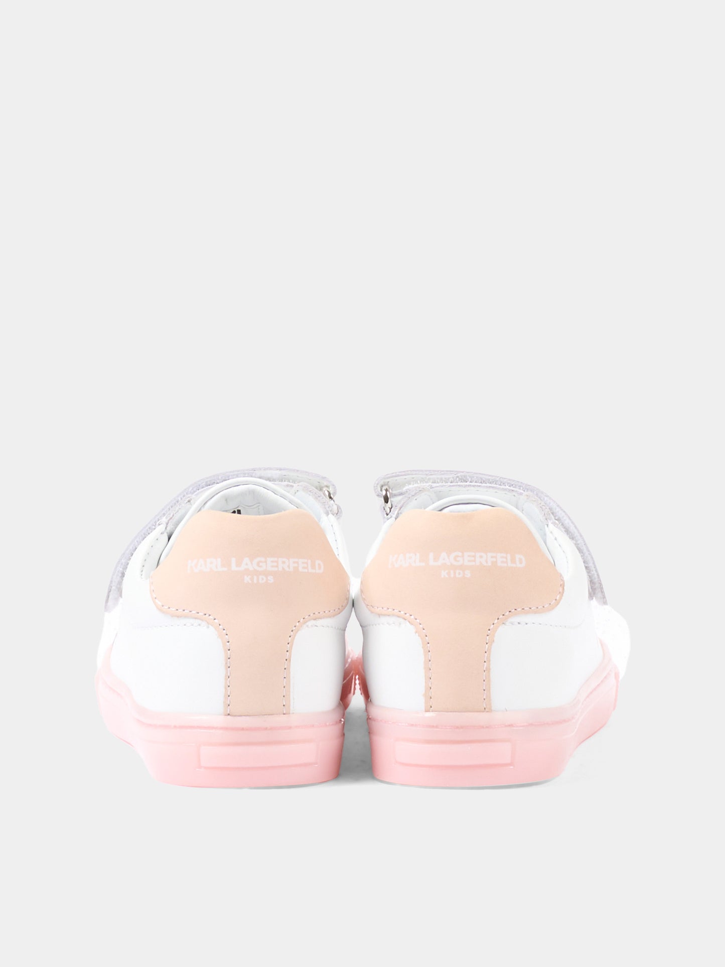Sneakers bianche per bambina Ikonik,Karl Lagerfeld Kids,Z31184 10P