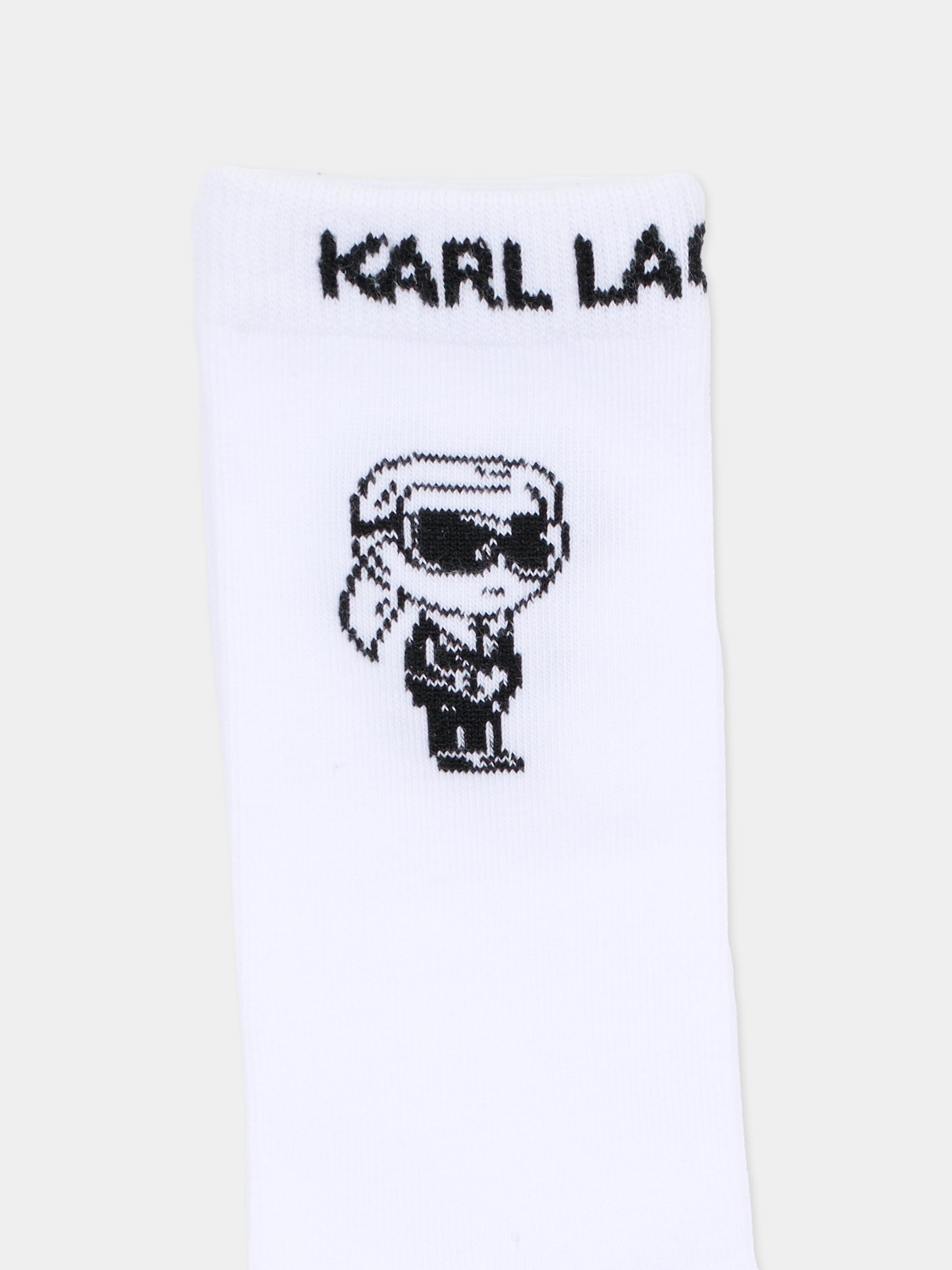 Calze bianche per bambino con Karl Lagerfeld,Karl Lagerfeld Kids,Z31204 10P