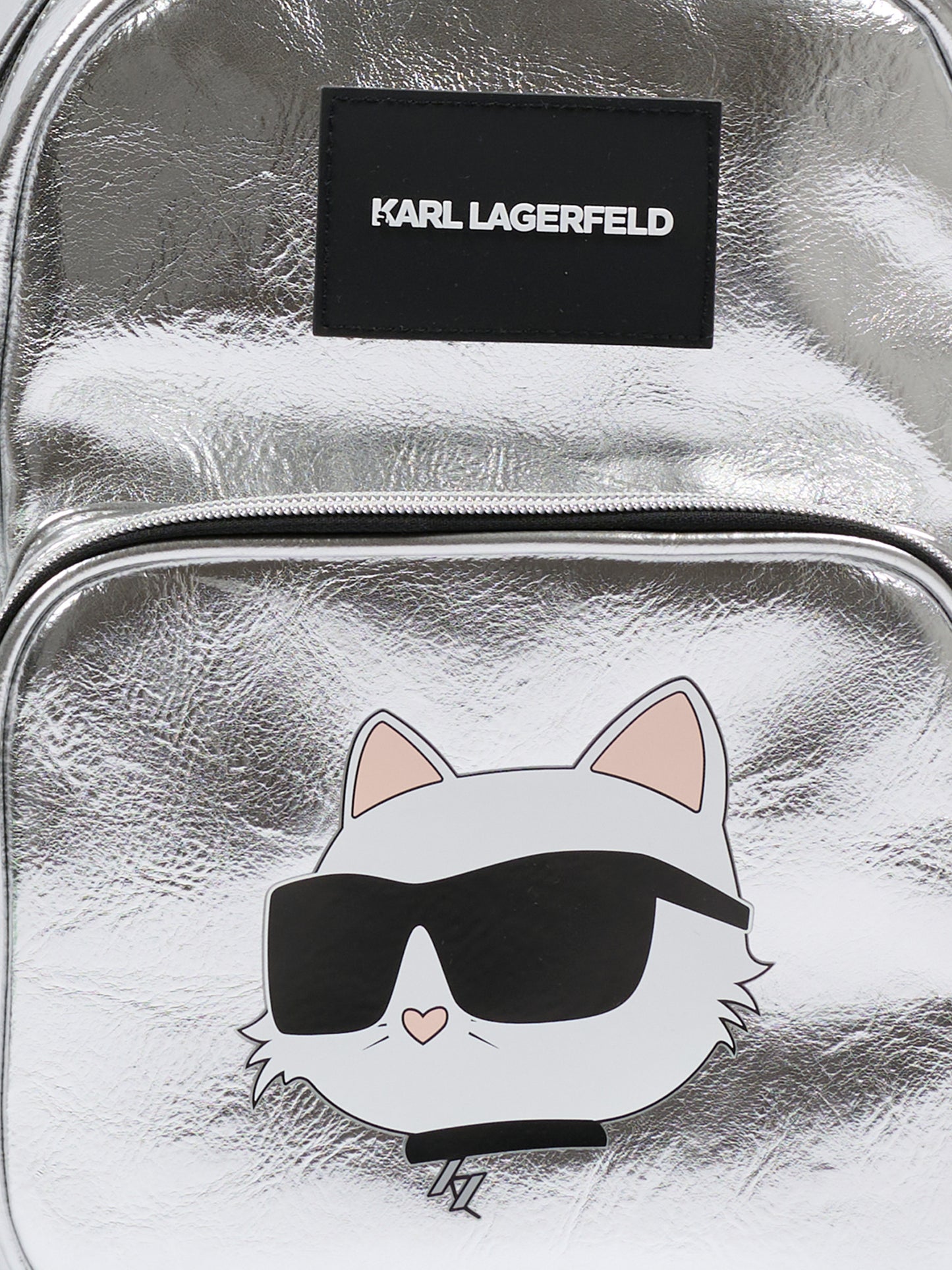 Zaino argento per bambina con Choupette,Karl Lagerfeld Kids,Z31215 016