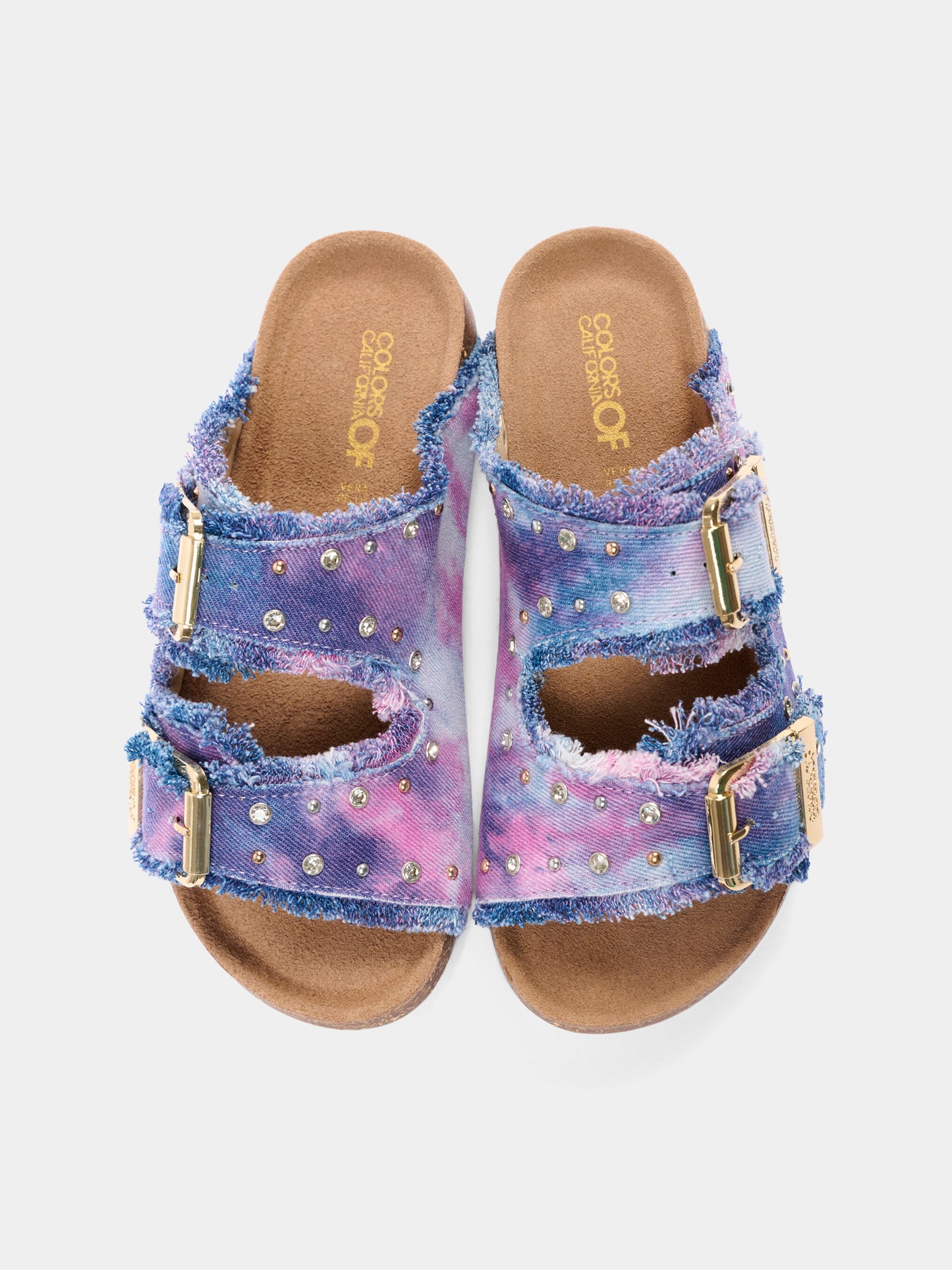 Sandali denim tie-dye per bambina,Colors Of California,HC 2409N PINKN