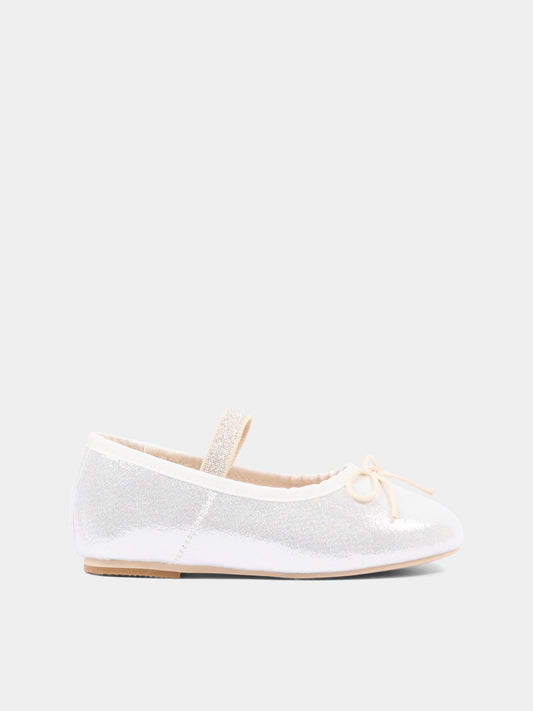 Ballerine argento per bambina glitterate,Colors Of California,HC YUCCAK02 SIL