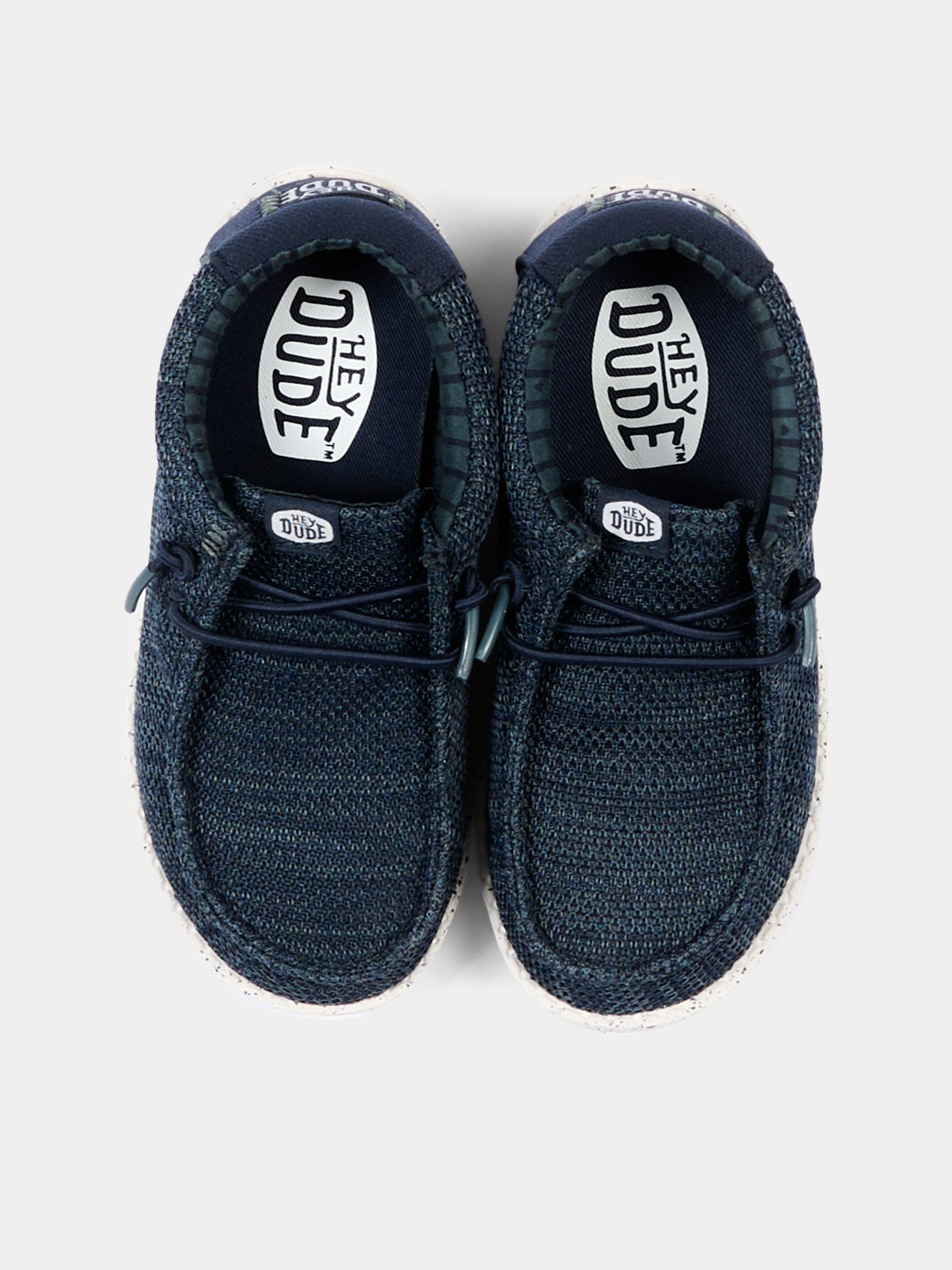 Mocassini blu Wally Y Stretch Sox per bambino,Hey Dude,42072A 410 HDY1