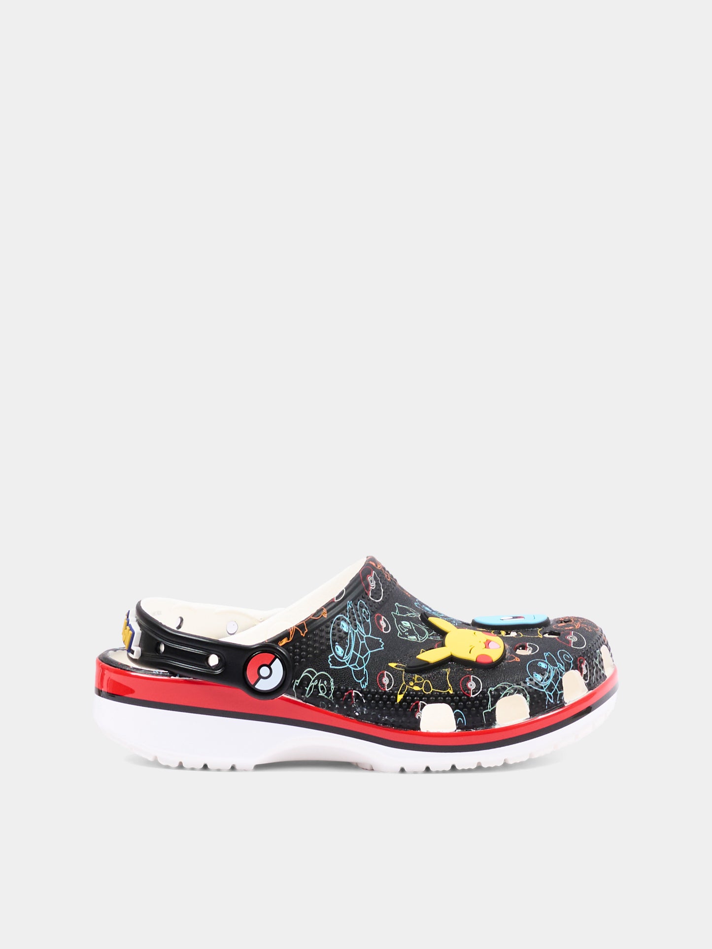 Sabot nero per bambini con Pokémon,Crocs,211344 MLT