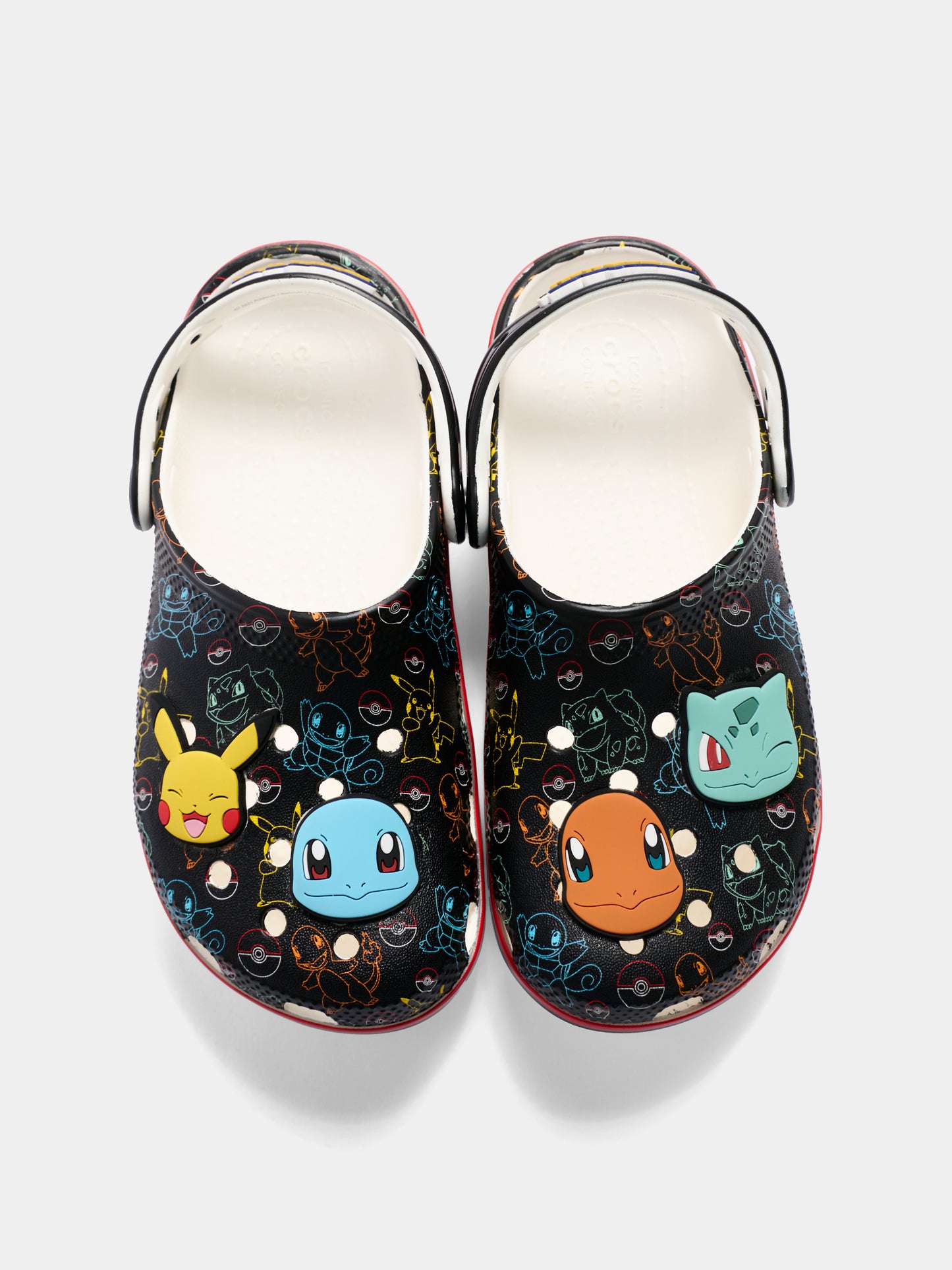 Sabot noir pour enfants avec Pokémon