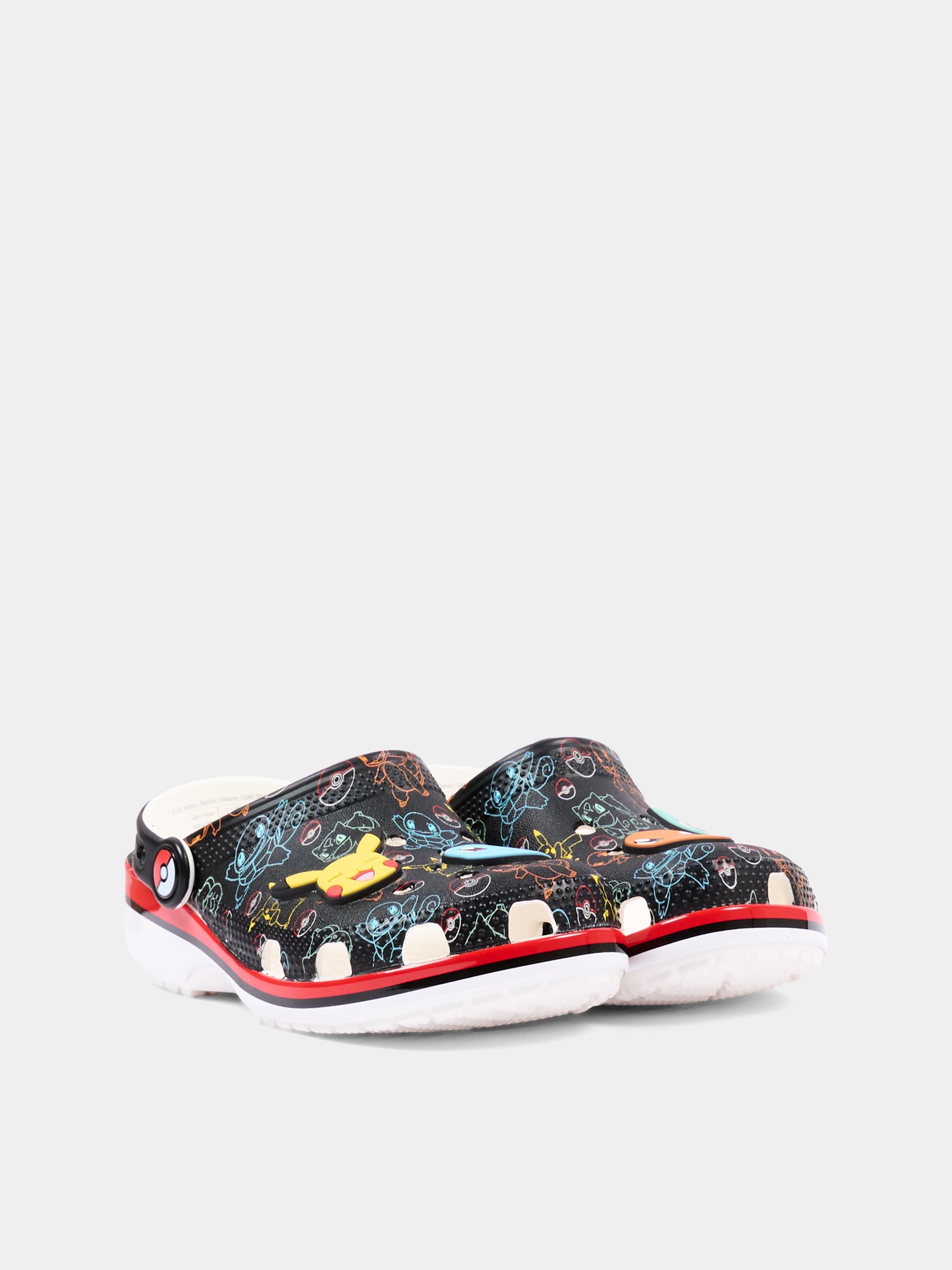 Sabot noir pour enfants avec Pokémon