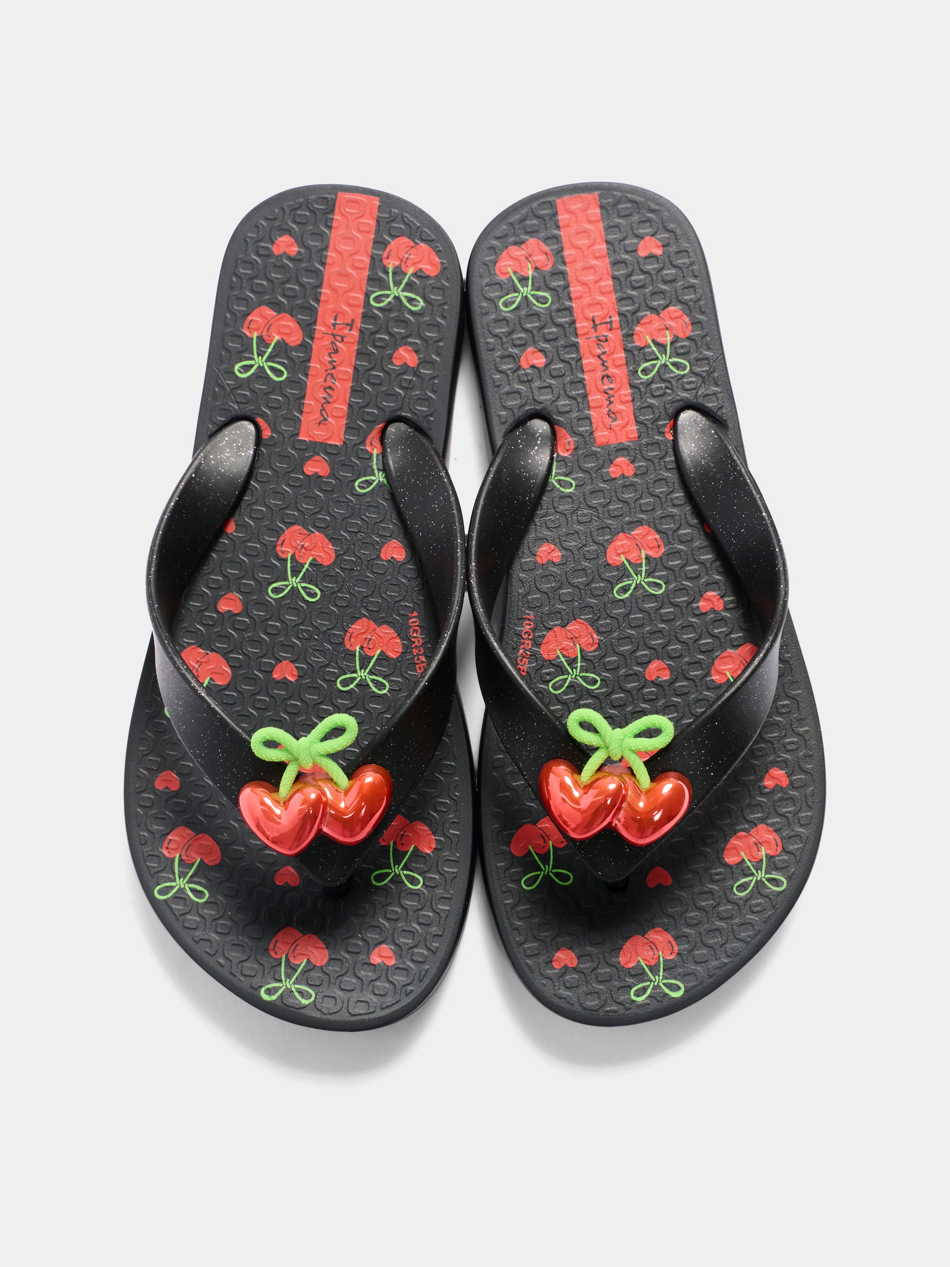 Infradito nere Belle II Kids per bambina,Ipanema,27395 BP984 K1 GR