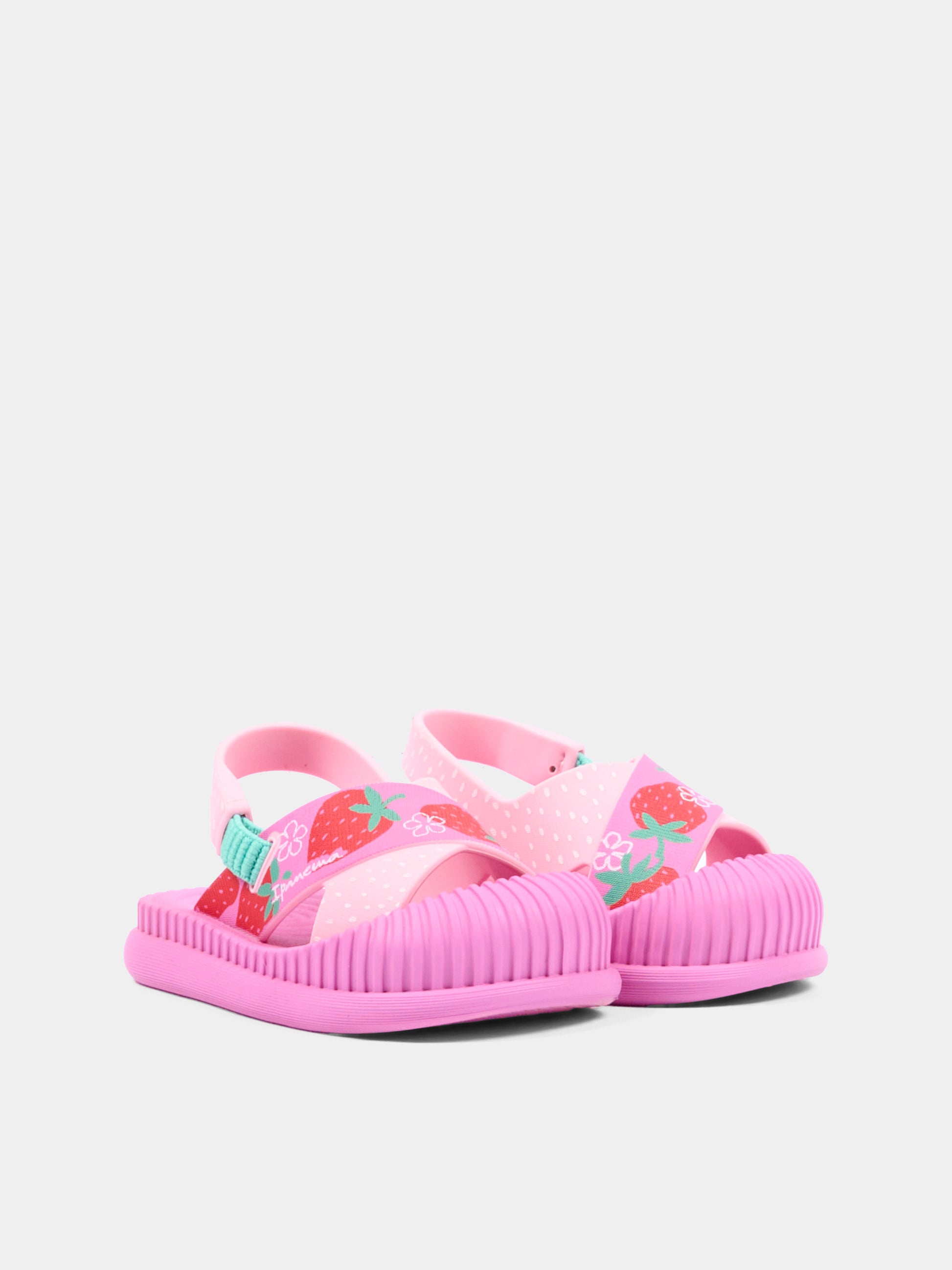 Sandali fucsia per bambina con fragole,Ipanema,83804 BN247 K22 GR