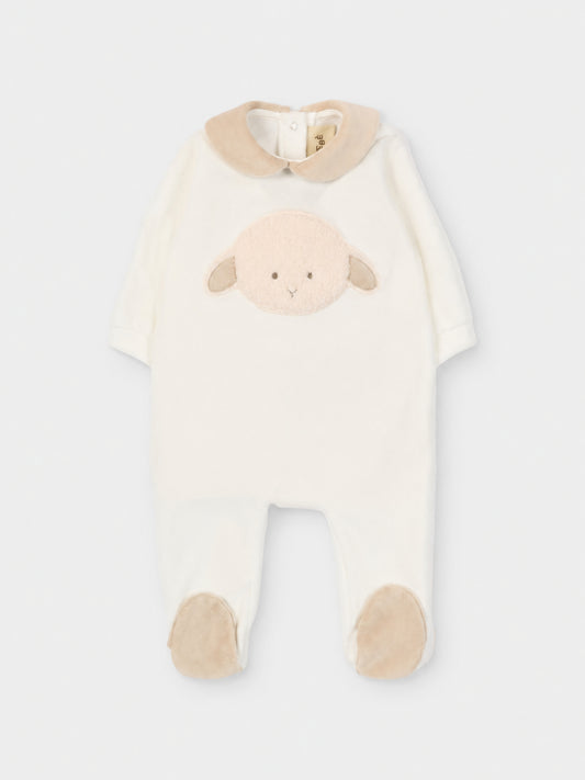 Combinaison blanche pour bébé enfants avec agneau
