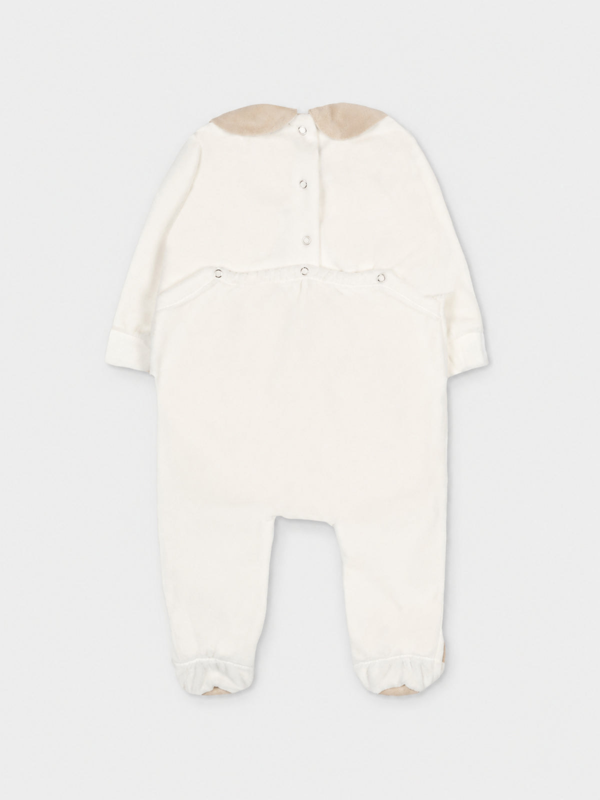 Tutina bianca per neonati con agnellino,Le Boo Beebè,CB011 2021
