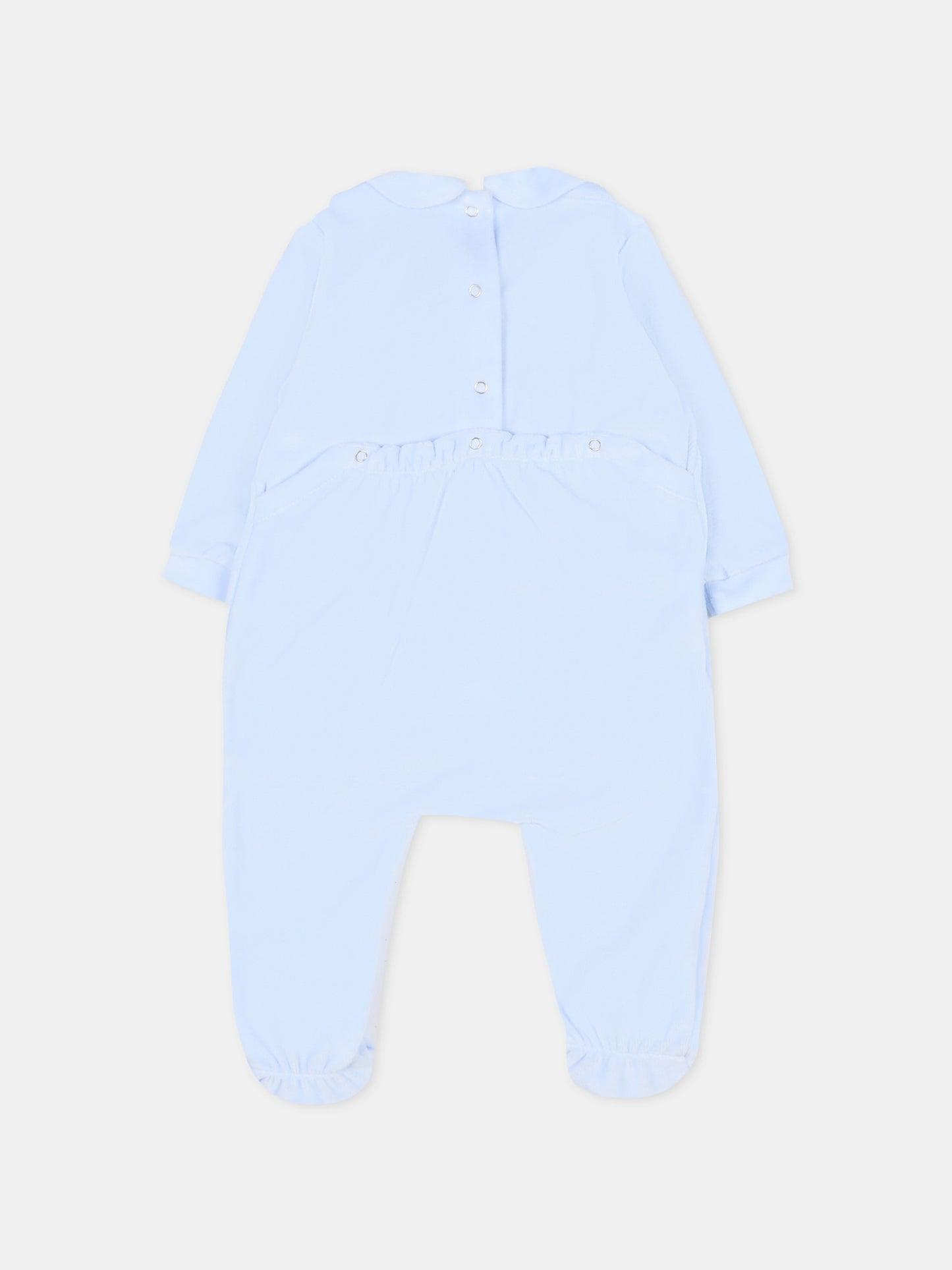 Tutina celeste per neonato con agnellino,Le Boo Beebè,CB012 40