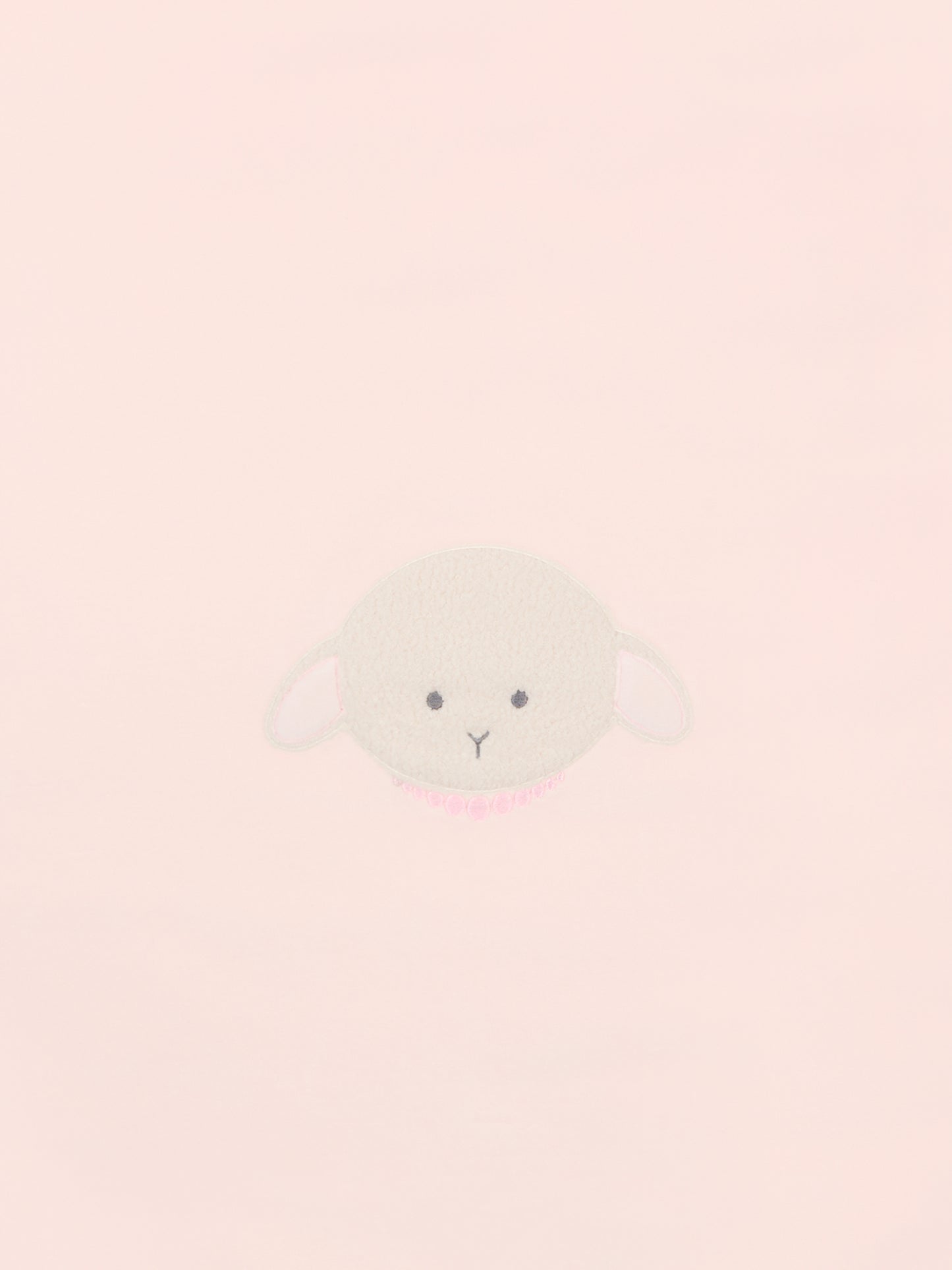 Coperta rosa per neonata con agnellino e collana,Le Boo Beebè,CBC011 30