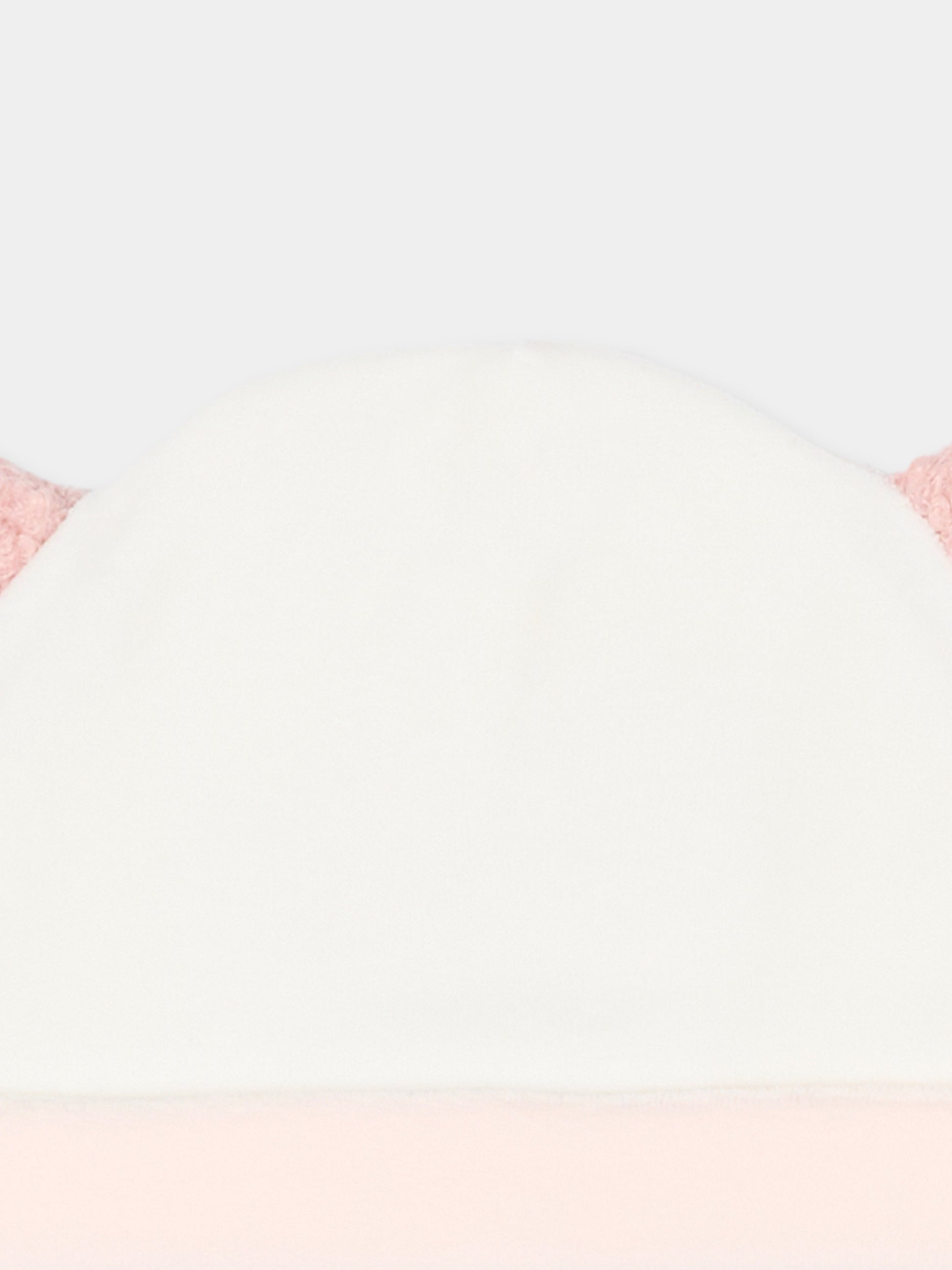 Cappello avorio per neonata con orecchie,Le Boo Beebè,CCB011 30