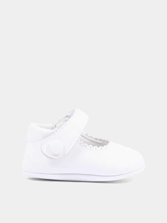 Ballerine bianche per neonata,Pisamonas,0028 BLANCO