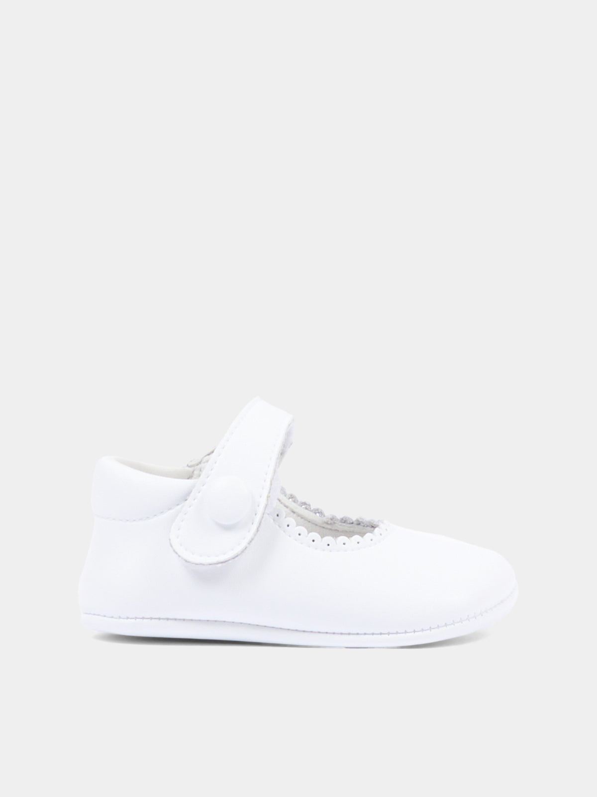 Ballerines blanches pour Bébé Fille